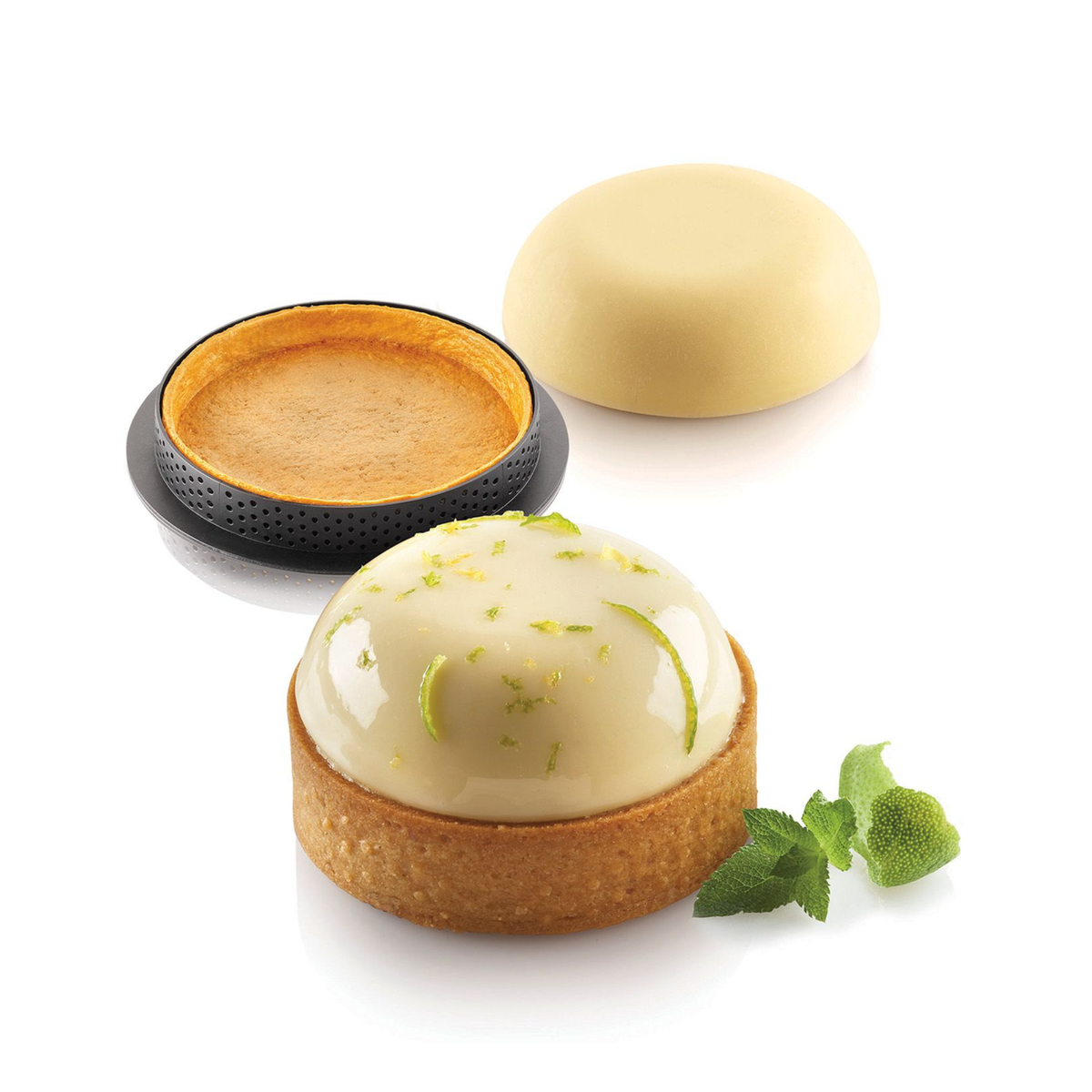 Kit tartelettes dômes et cercle perforé
