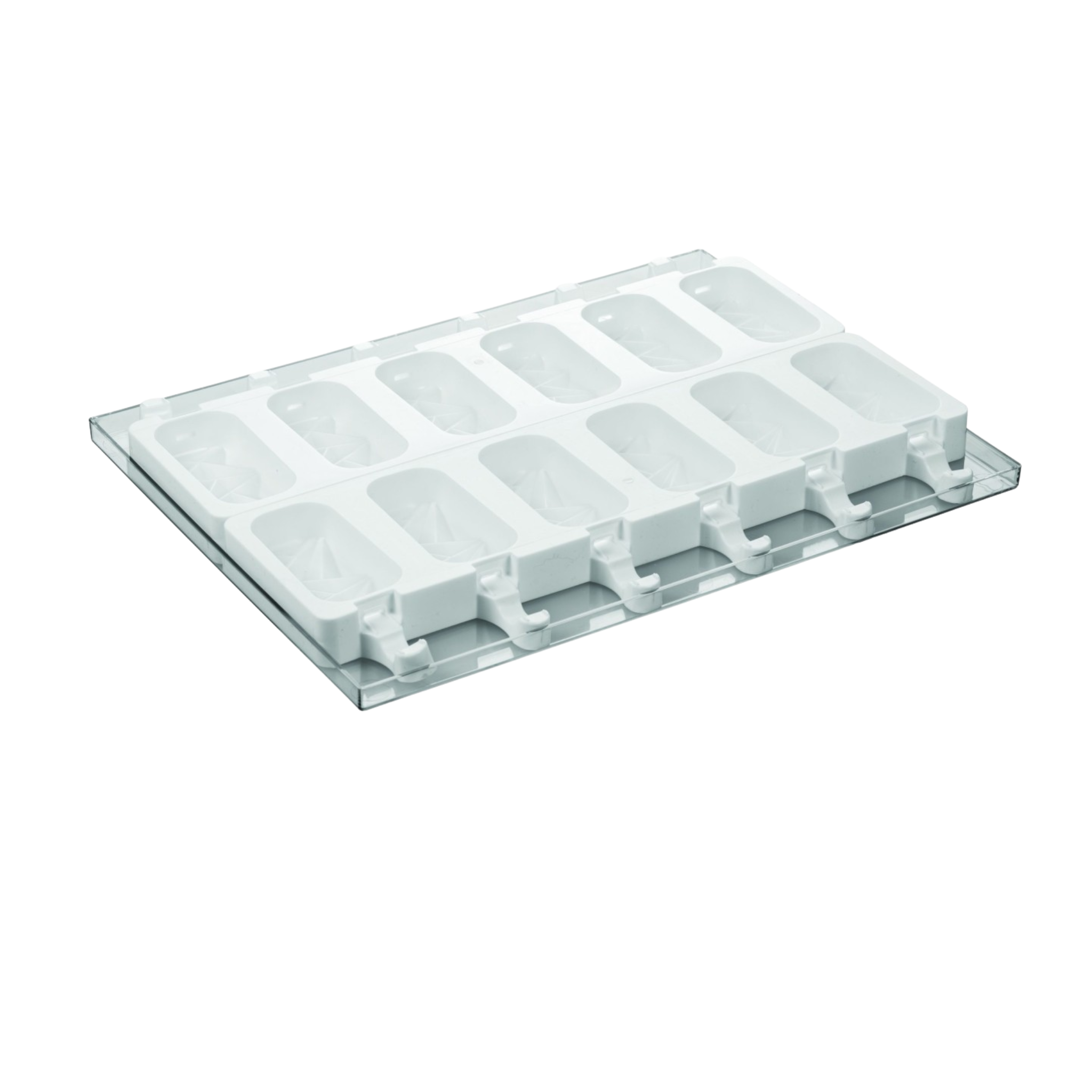 Silikomart - Moule Silicone Glaces 12 Esquimaux Shock avec 50 Bâtonnets