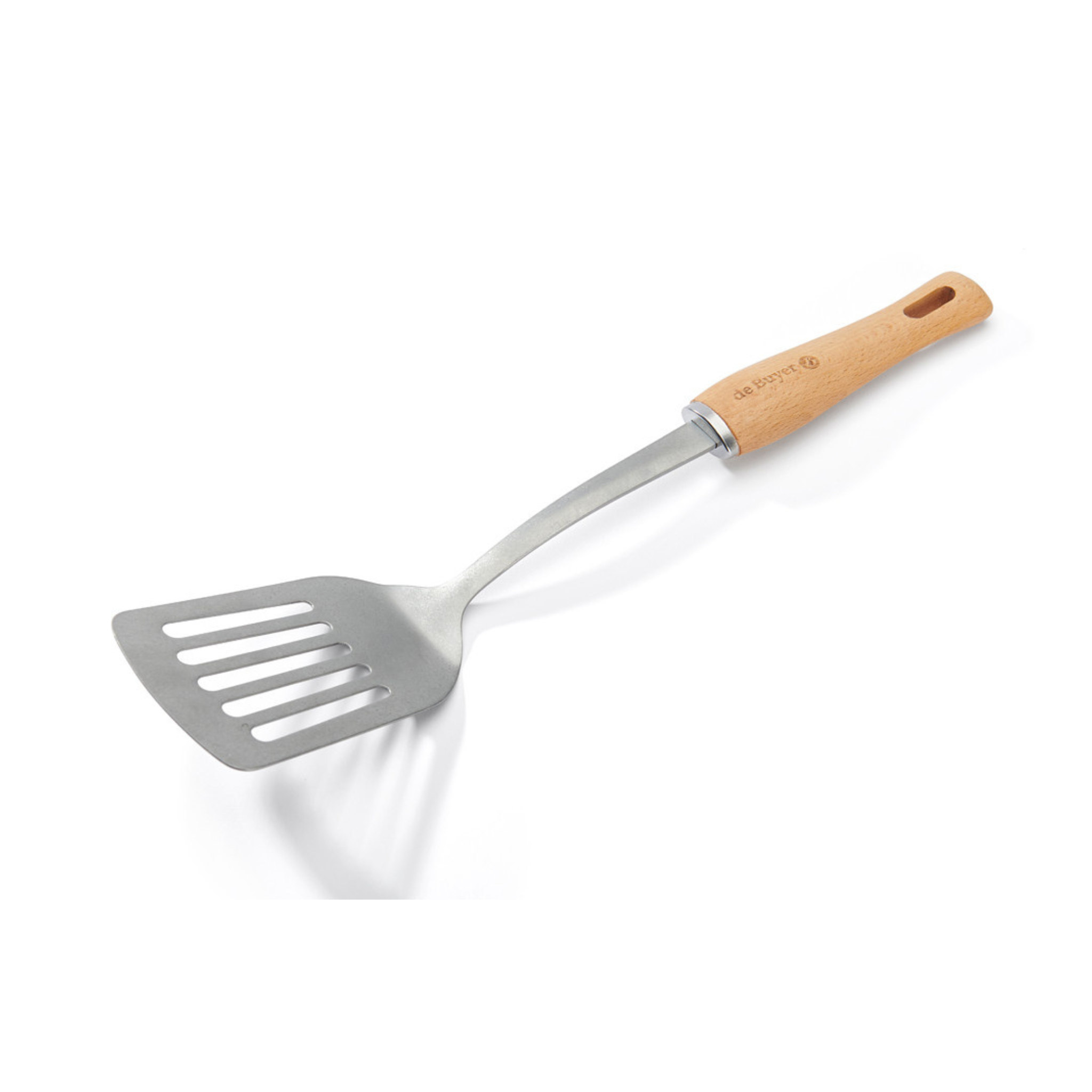 De Buyer - Spatule Cuisine Inox et Bois de Hêtre 35 cm