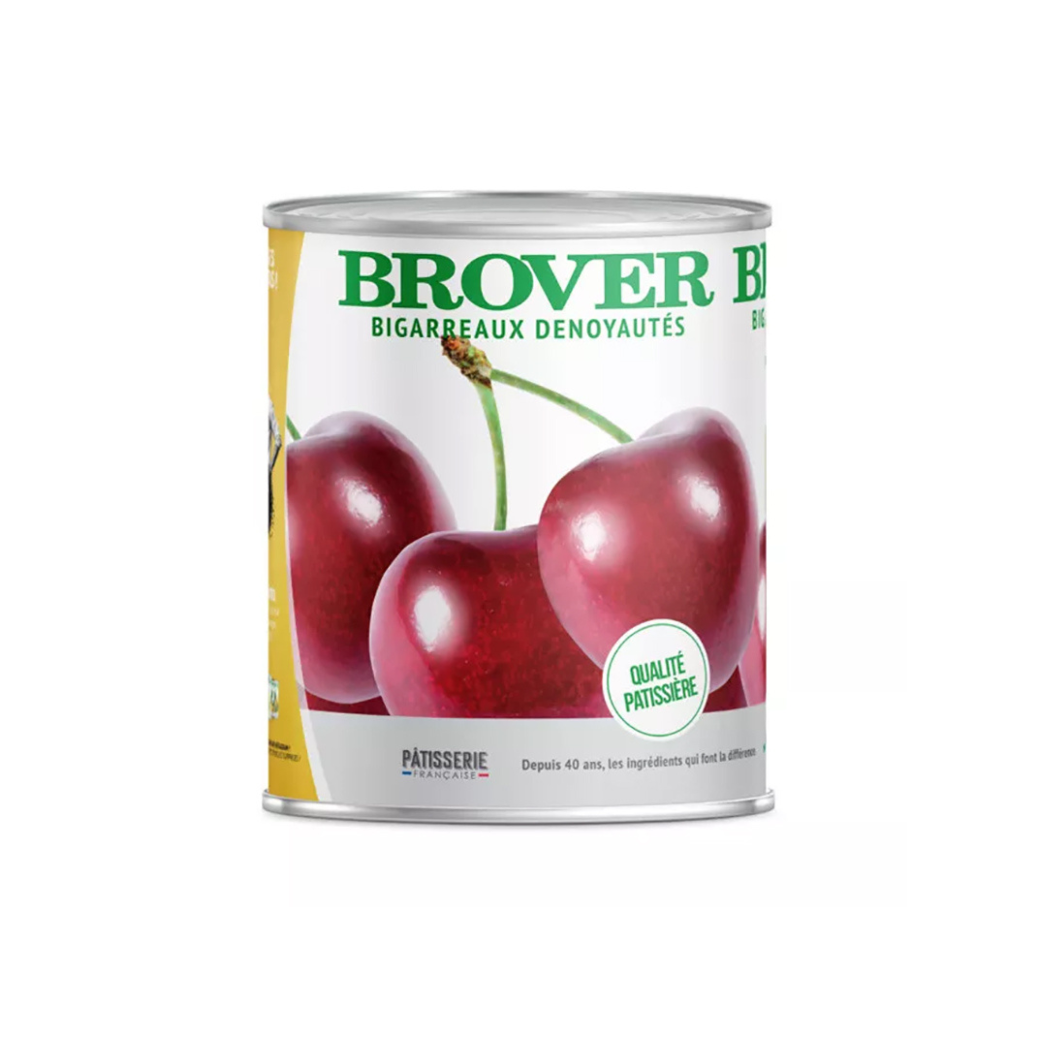 Brover - Boite Bigarreaux dénoyautés au sirop 4/4