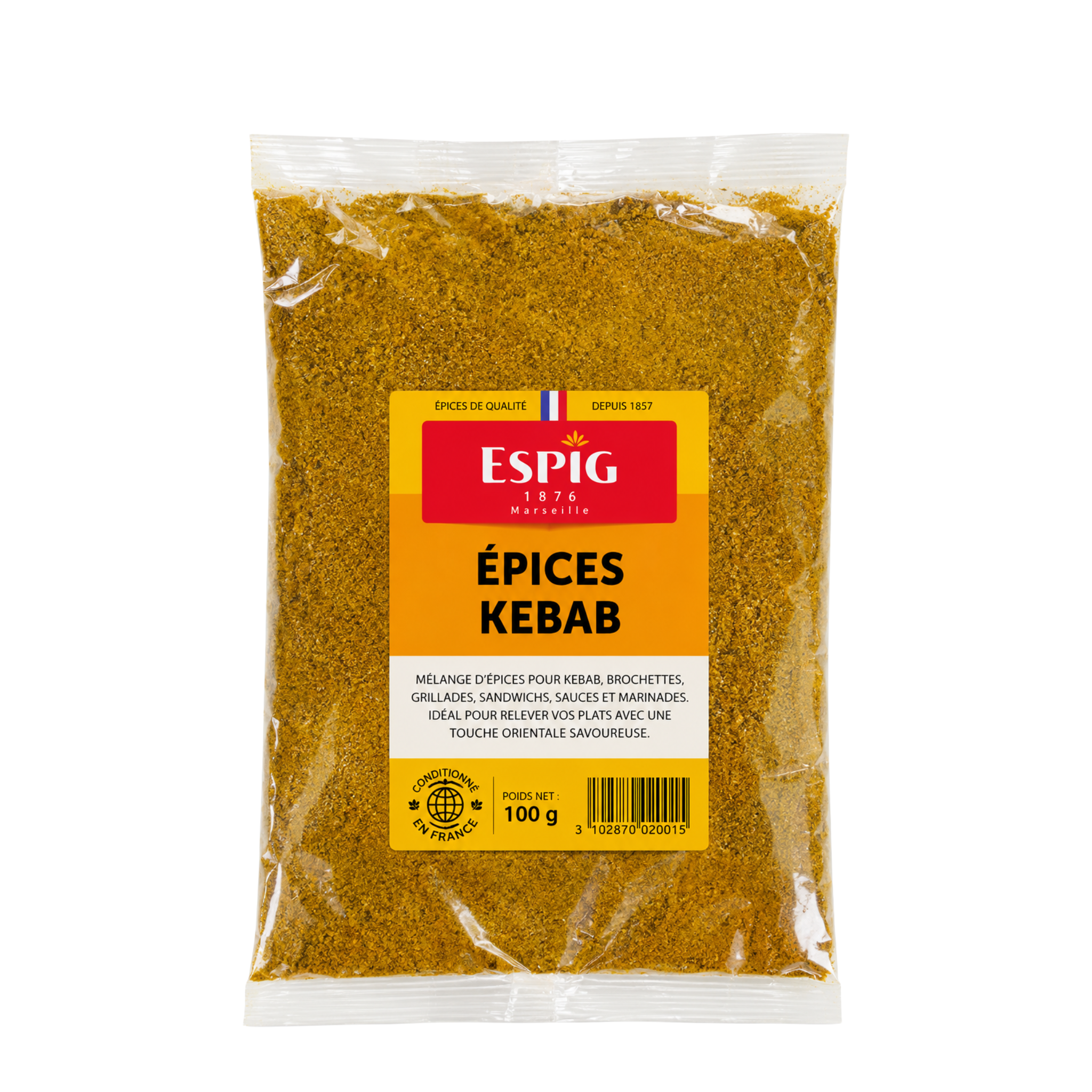 Cepasco - Mélange d'épices Kebab - 240 g