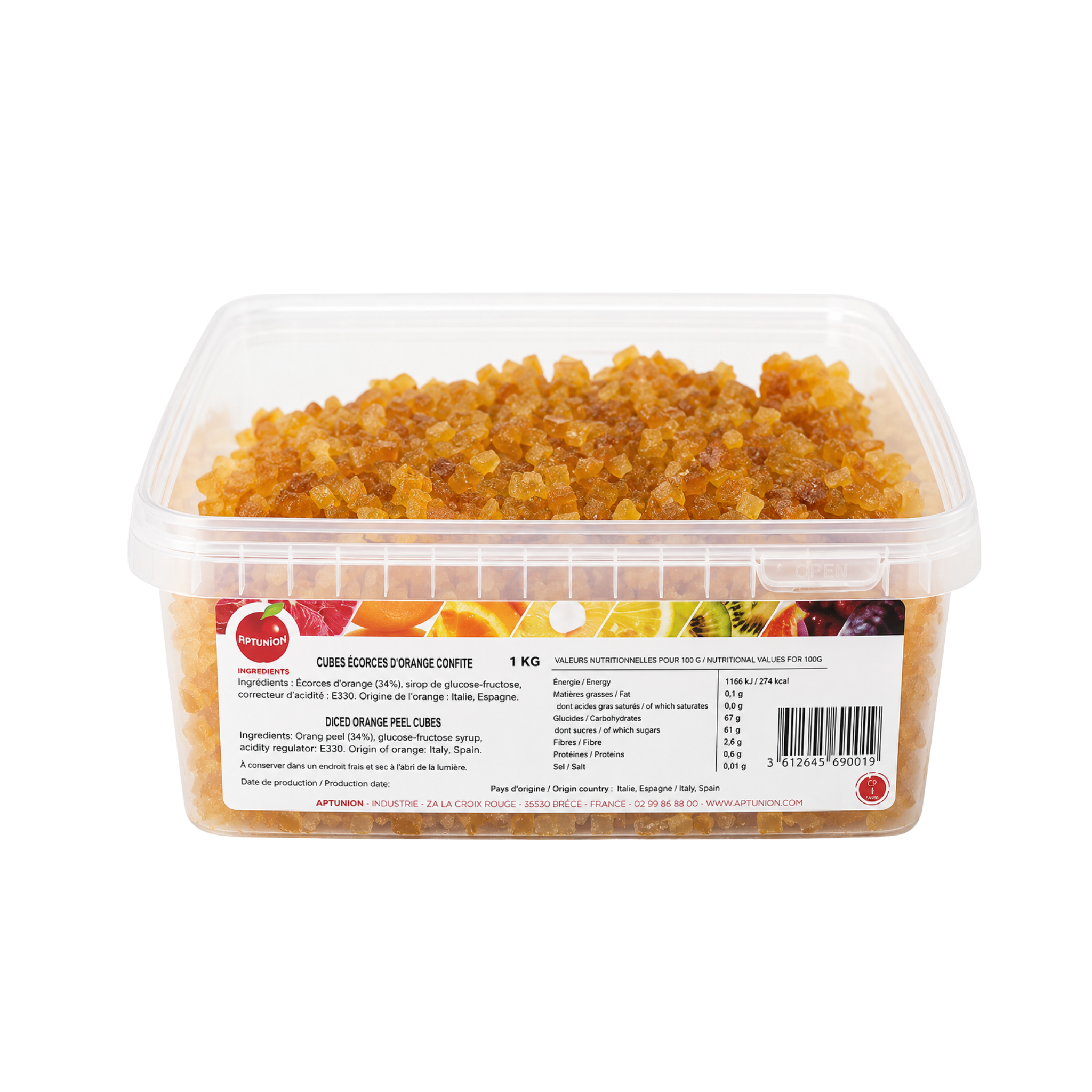 Kerry Aptunion - Cubes oranges - 1 kg