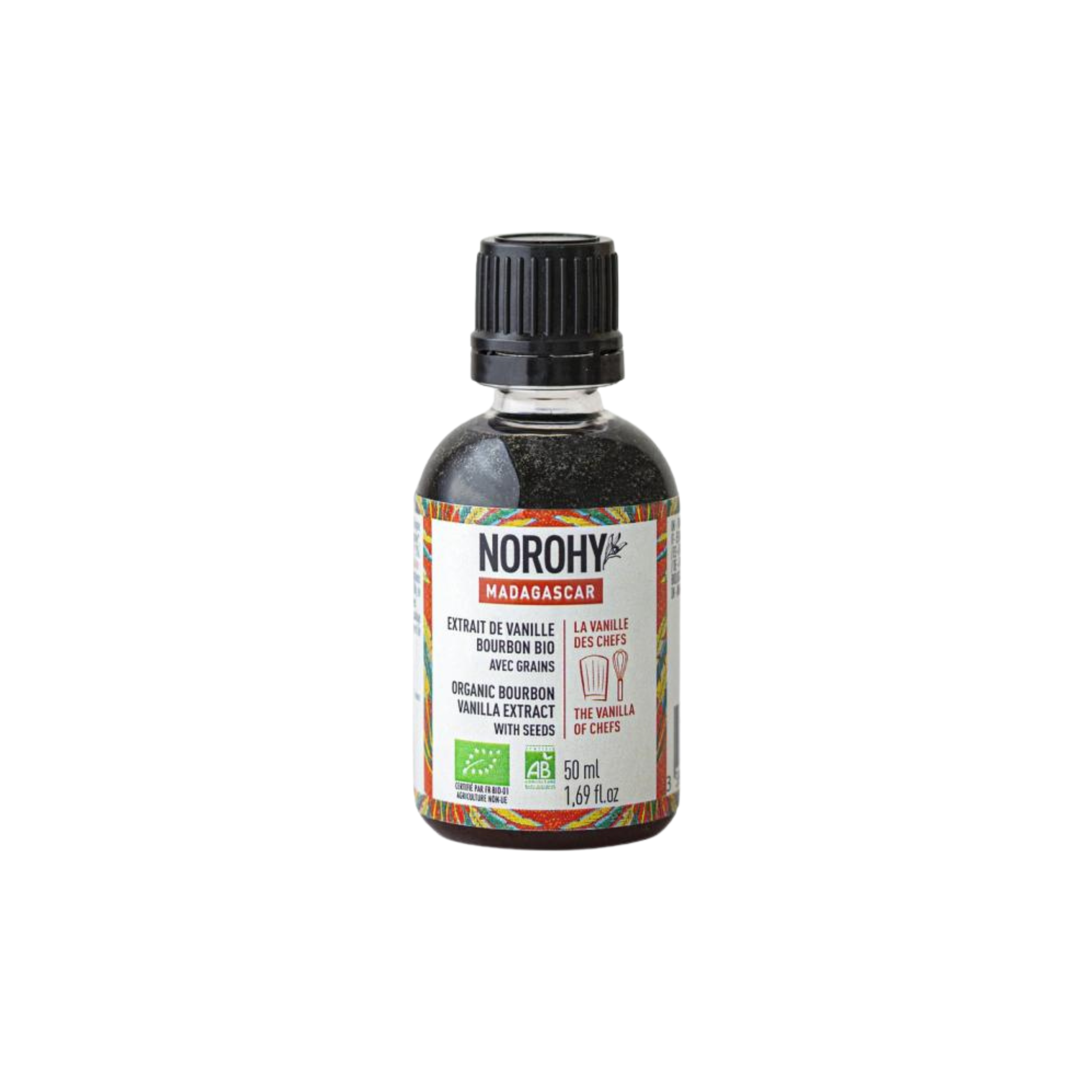 Norohy - Extrait de Vanille Bourbon Bio de Madagascar avec Grains - 50 ml