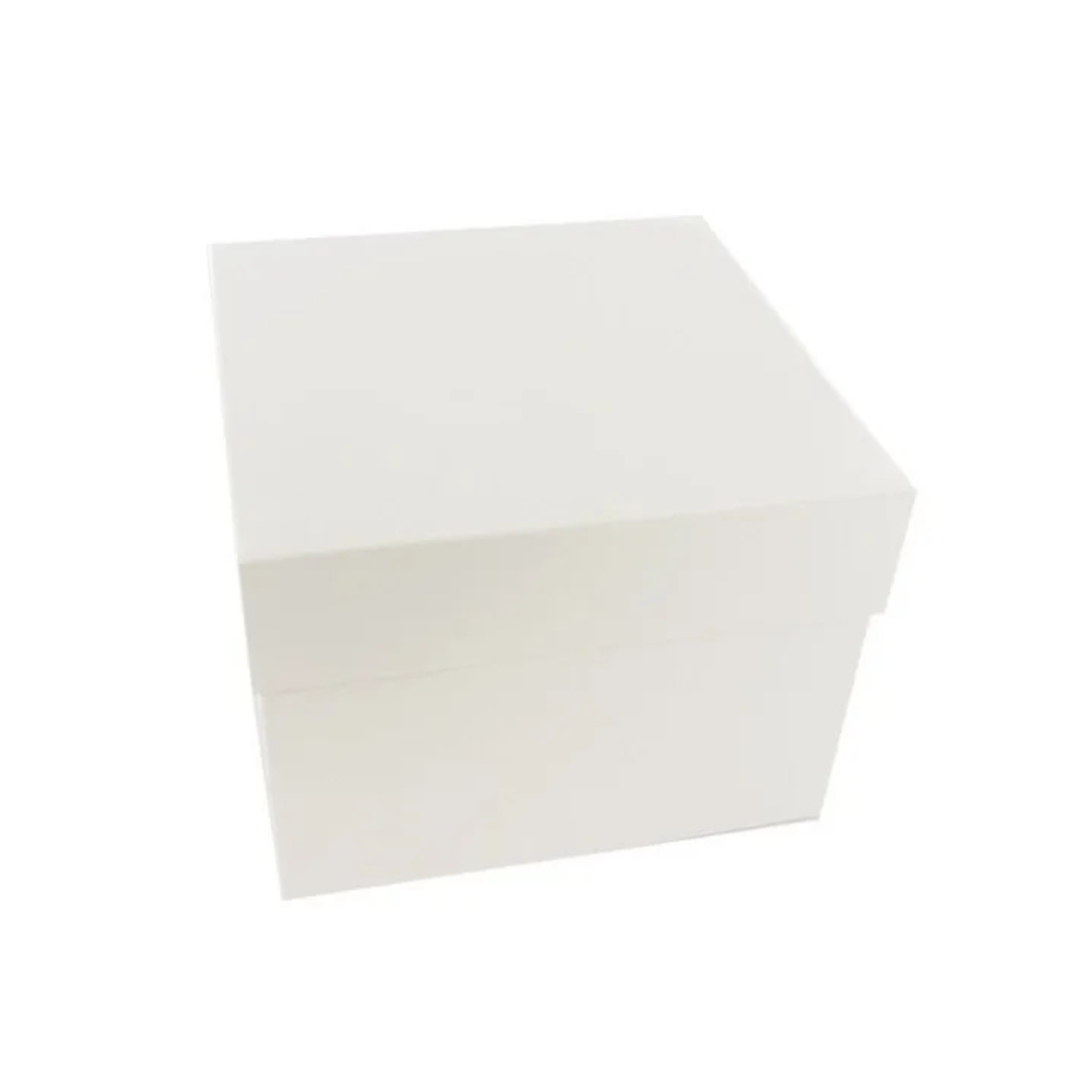 Patisdécor - Boîte à Gâteau Carrée Blanche 46 x 46 x h22 cm