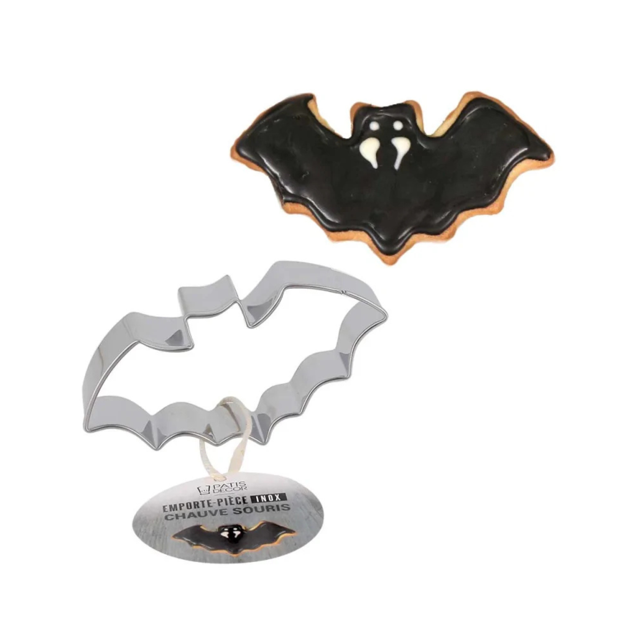 Patisdécor - Emporte-pièce Chauve-Souris Inox 93 x 43 mm