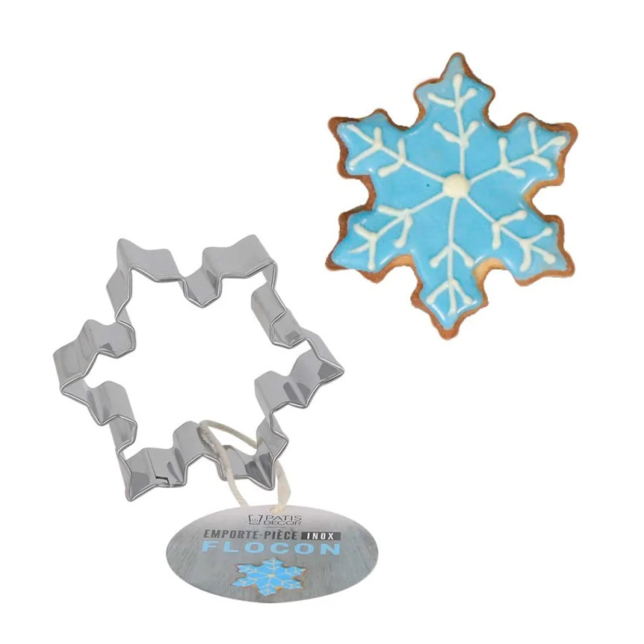 Patisdécor - Emporte-pièce Flocon de Neige en Inox 7 x 6,5 cm