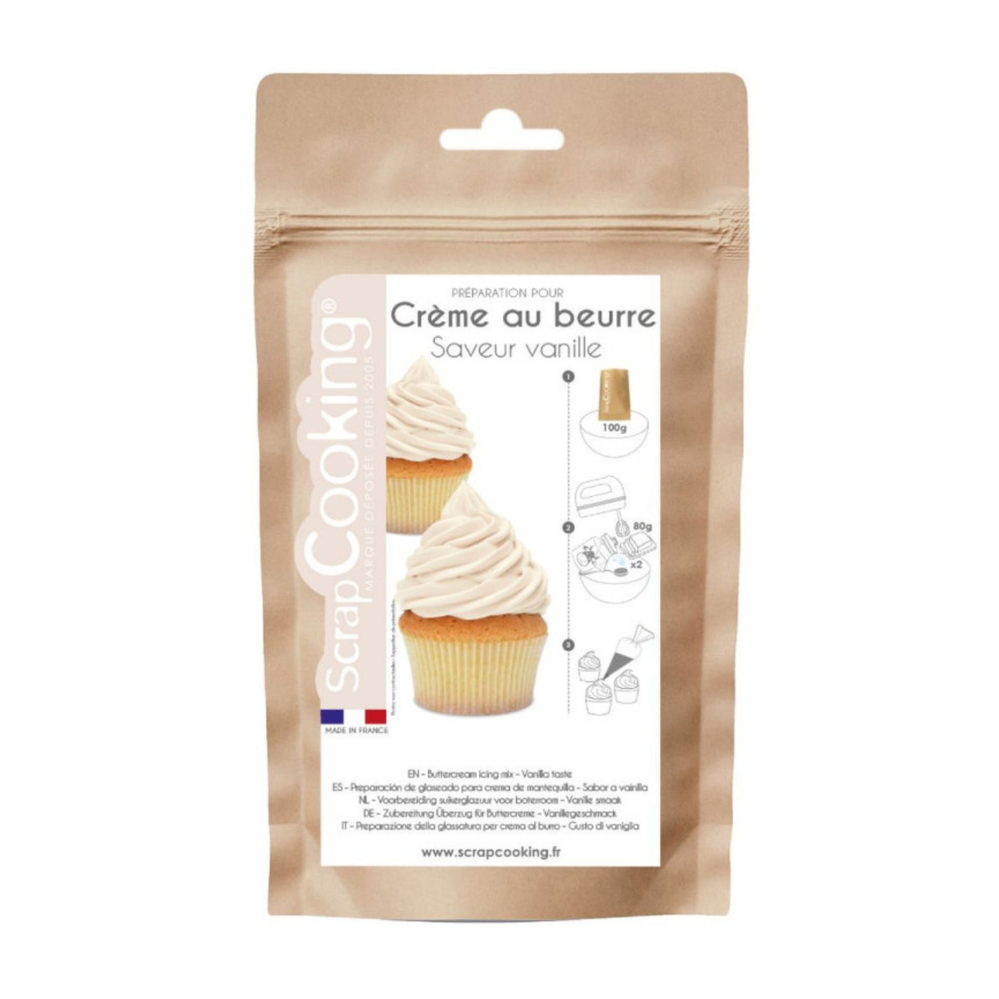 Patisdécor - Préparation pour Crème au Beurre Vanille - 200 g