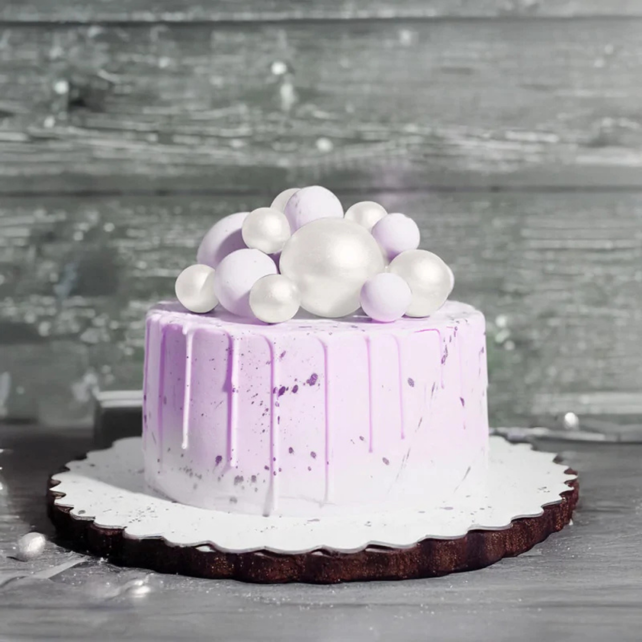 Patisdécor - Décors à Piquer 12 Boules Blanches pour Gâteau - Ø 2 à 4 cm