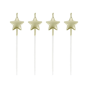 Patisdecor - 4 Bougies Étoiles à Piquer