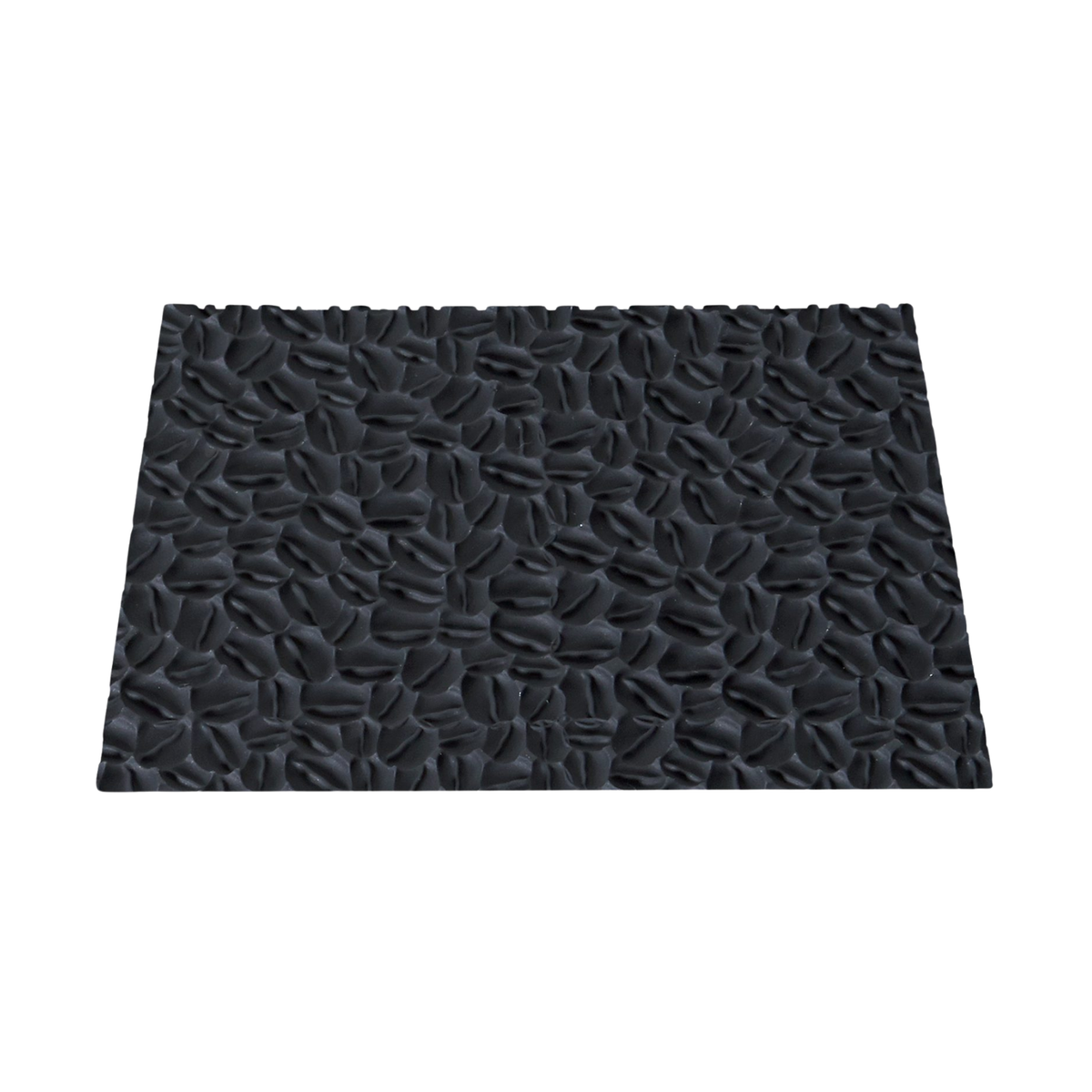 Tapis décor à motifs grains de café pour bûches et entremets, surface texturée en relief