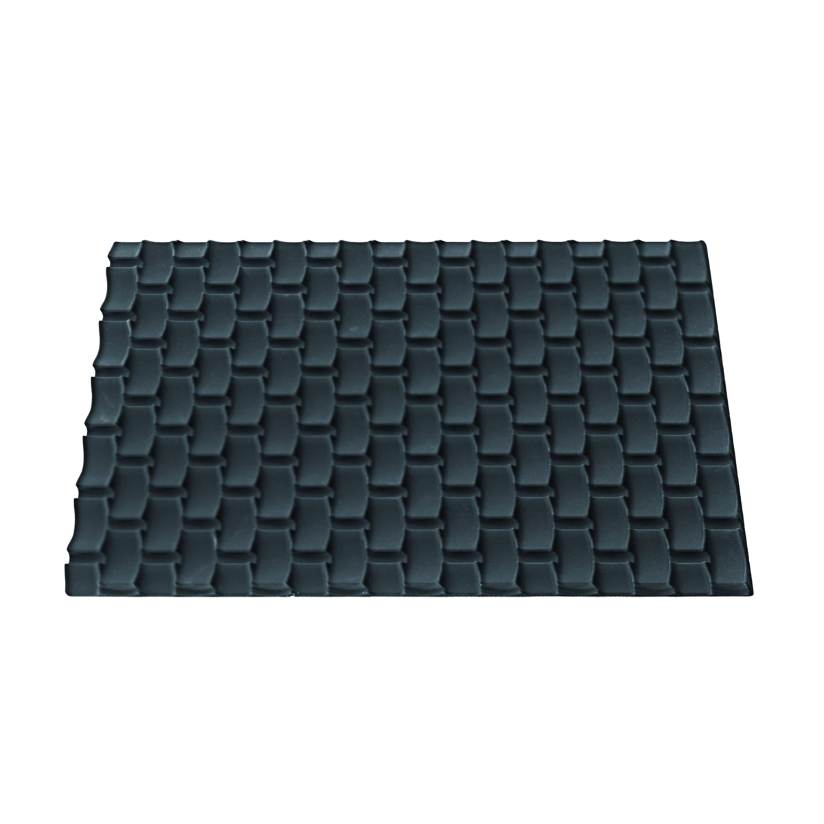 Tapis décor à motifs tressés pour bûches et entremets, surface tressée en relief