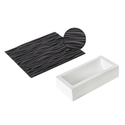 Tapis décor bois pour bûches et entremets avec moule, motif bois en relief