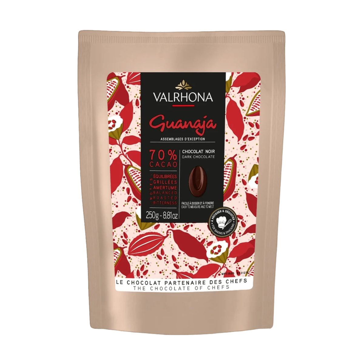 Valrhona - Chocolat de couverture noir Guanaja 70 % 250 g