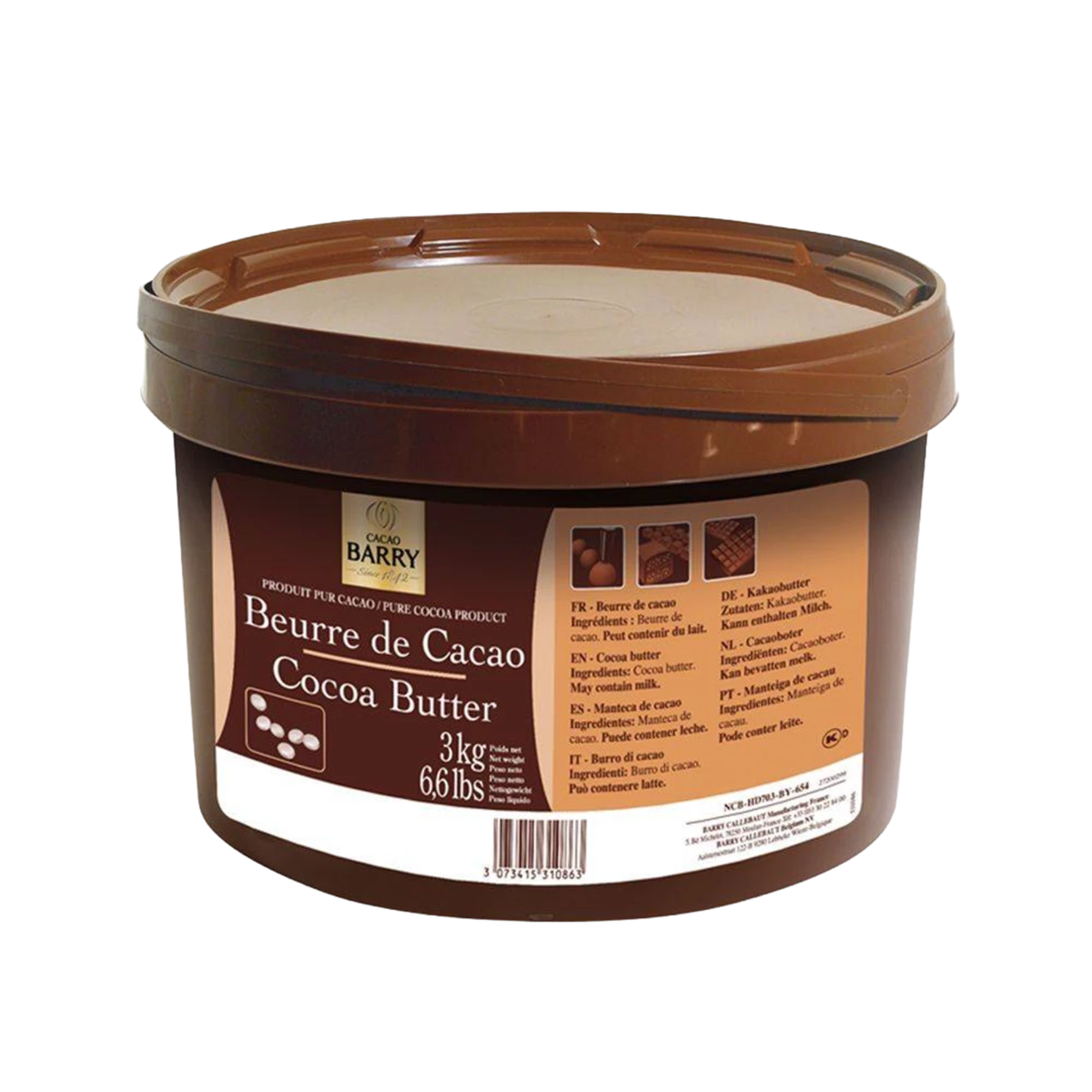 Cacao Barry - Beurre Cacao Mini Pistoles