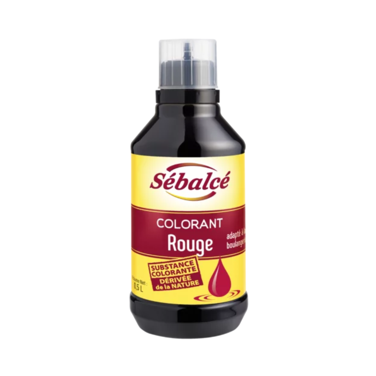 Colorant Alimentaire Rouge Liquide 500 ml Sébalcé 