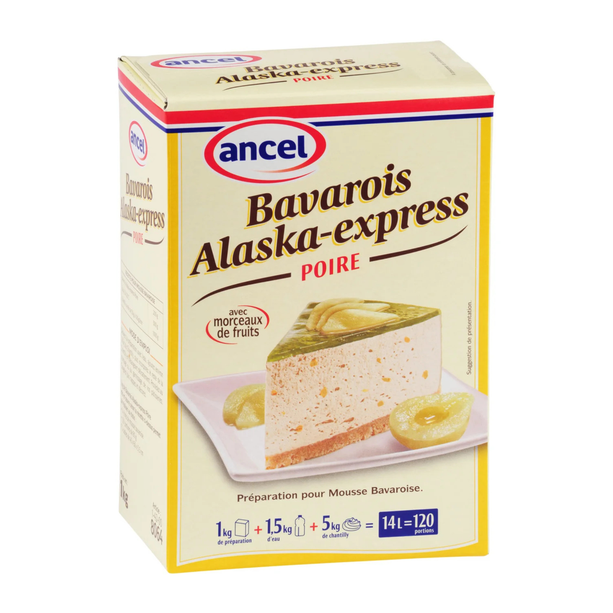 Préparation Bavarois Alaska Express Poire 1 kg Ancel 