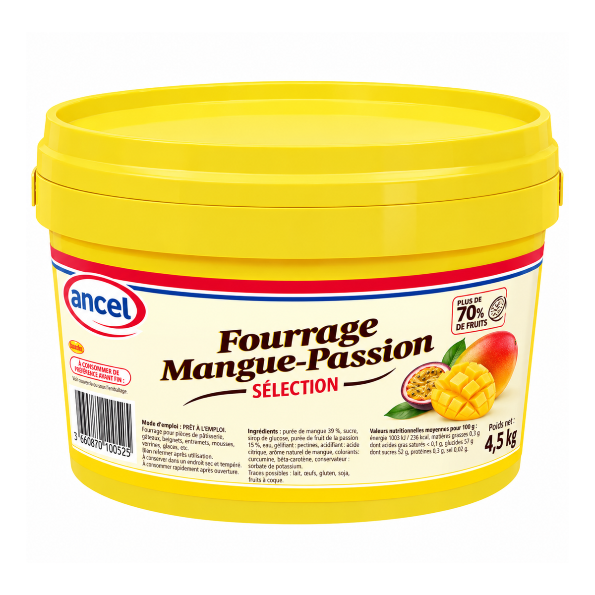 Fourrage Mangue-passion en morceaux 4,5 kg Ancel 