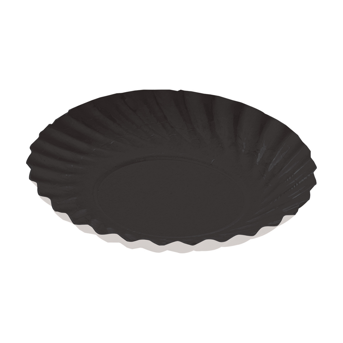 assiette en carton noire
