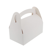 boite à gâteau à poignée en carton blanc