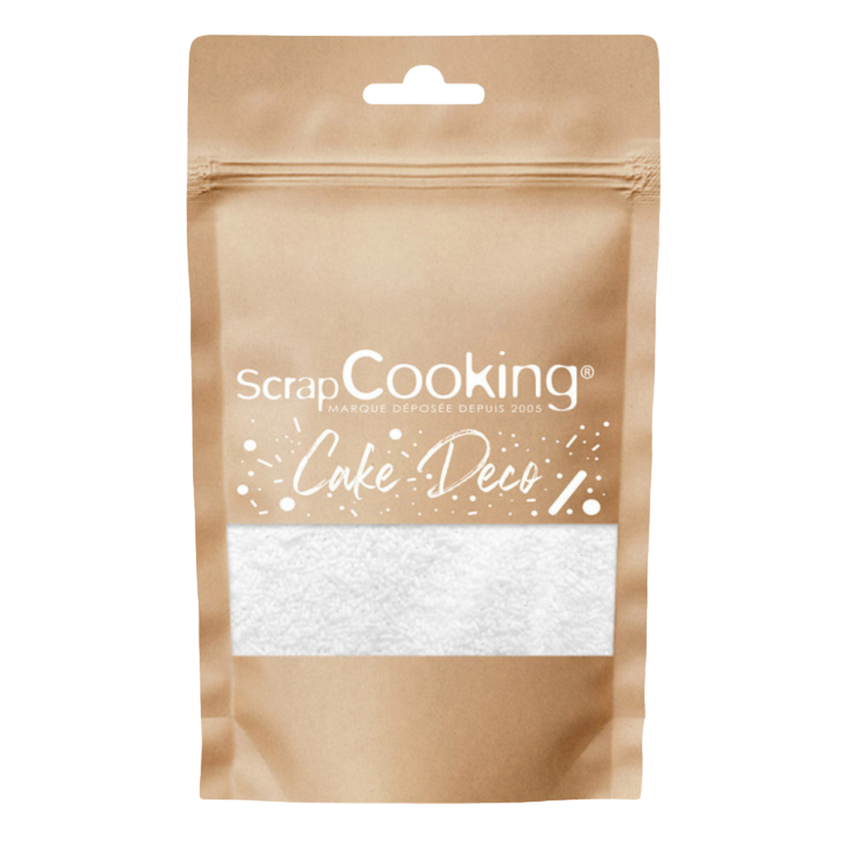 Vermicelles en sucre blancs ScrapCooking pour décoration de gâteaux