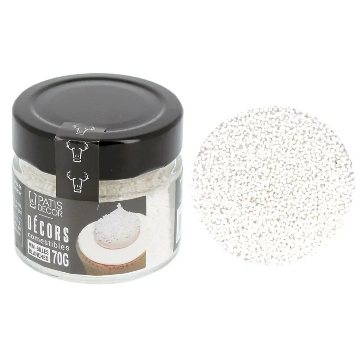Pot PatisDécor décor en sucre blancs