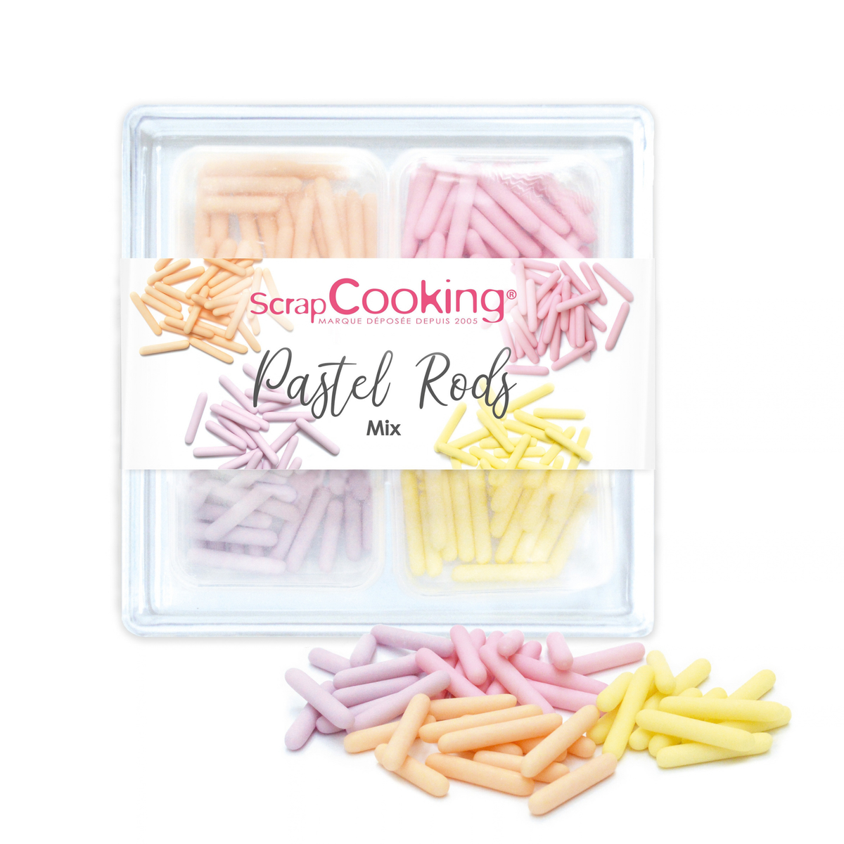 ScrapCooking – Décors sucrés Pastel Rods Mix 60 g