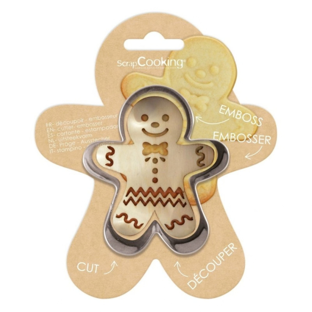 ScrapCooking – Emporte-pièce et embosseur bois Ginger