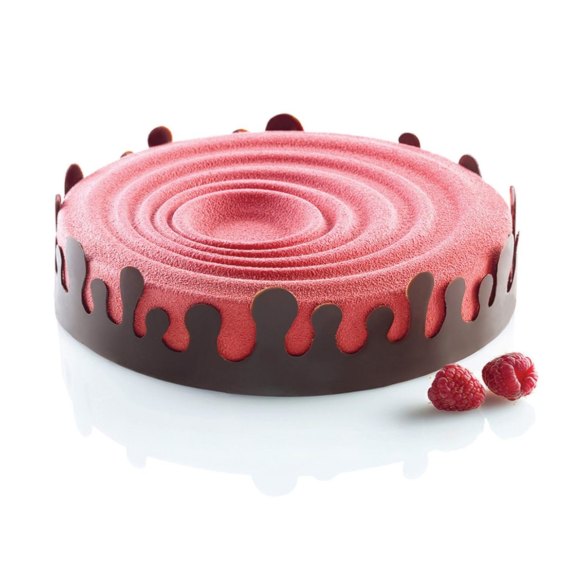 gâteau avec motif gouttes