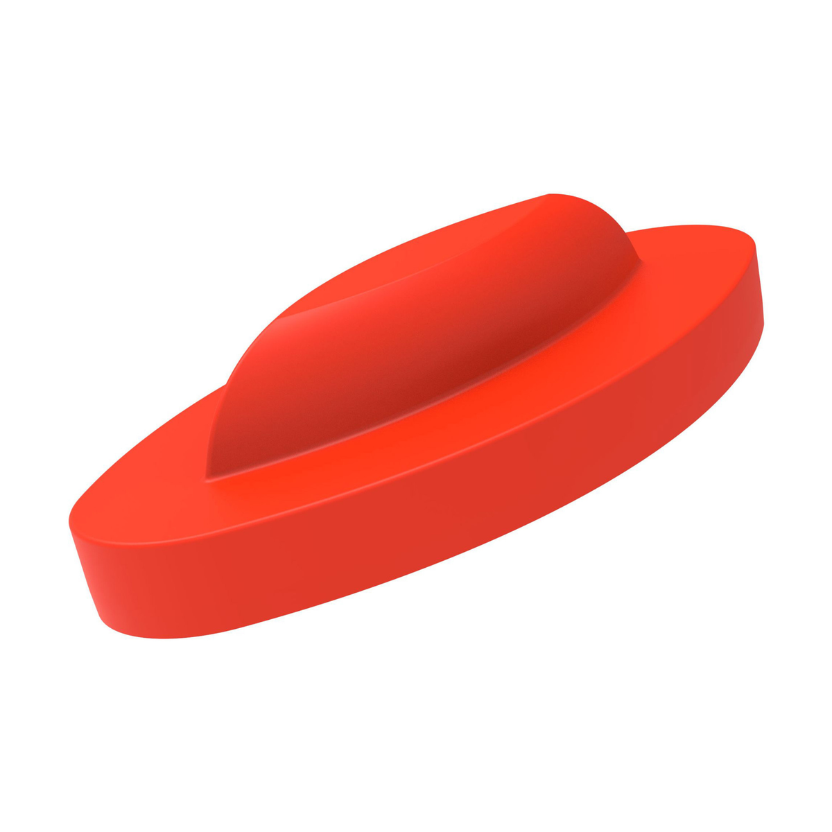 Insert silicone rouge ovale pour réaliser des garnitures de tartelettes