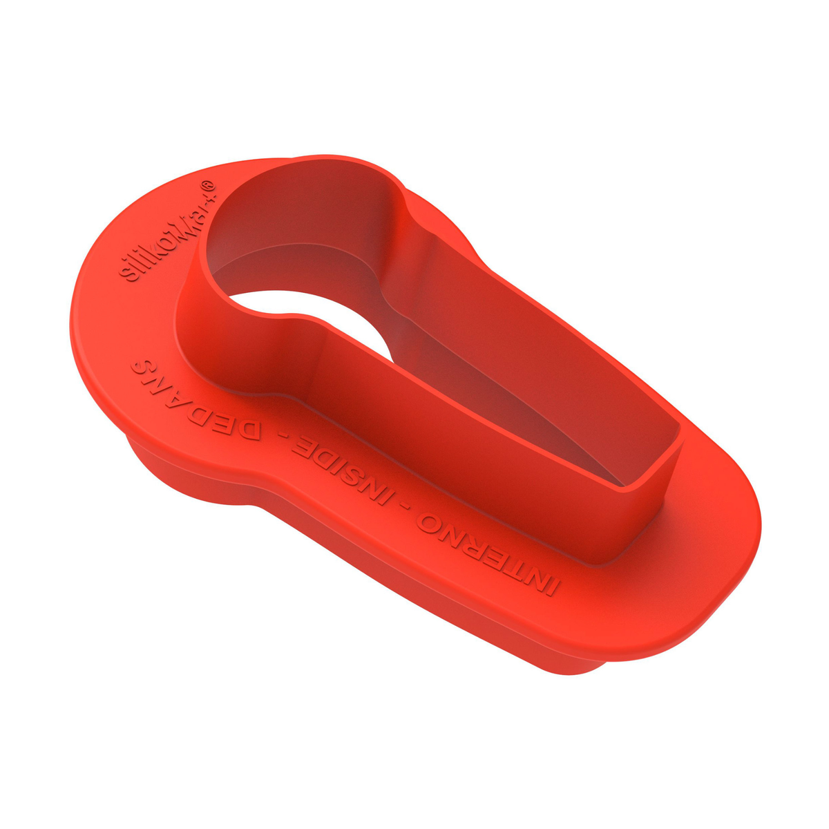 Insert en silicone rouge en forme de clé pour la réalisation de desserts individuels