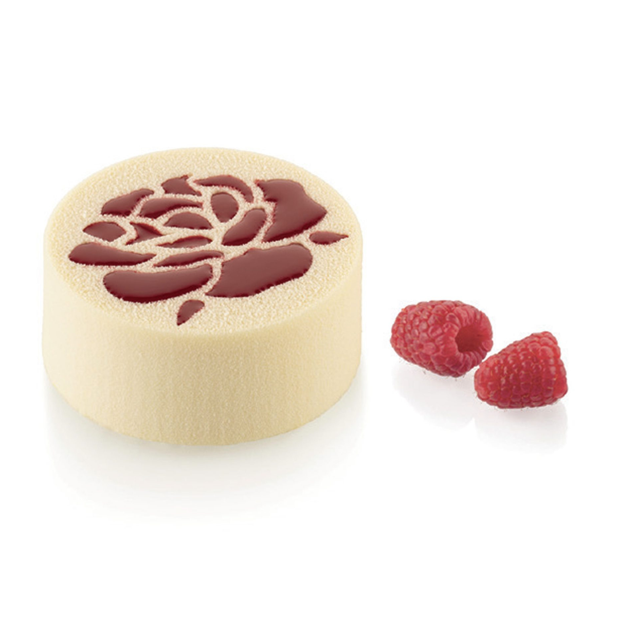 Silikomart - Moule silicone 6 Roses Valentine Ø 70 mm