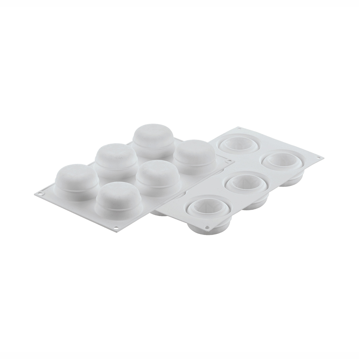 Silikomart - Moule silicone 6 Ronds décorés Mistery 65 x h 35 mm