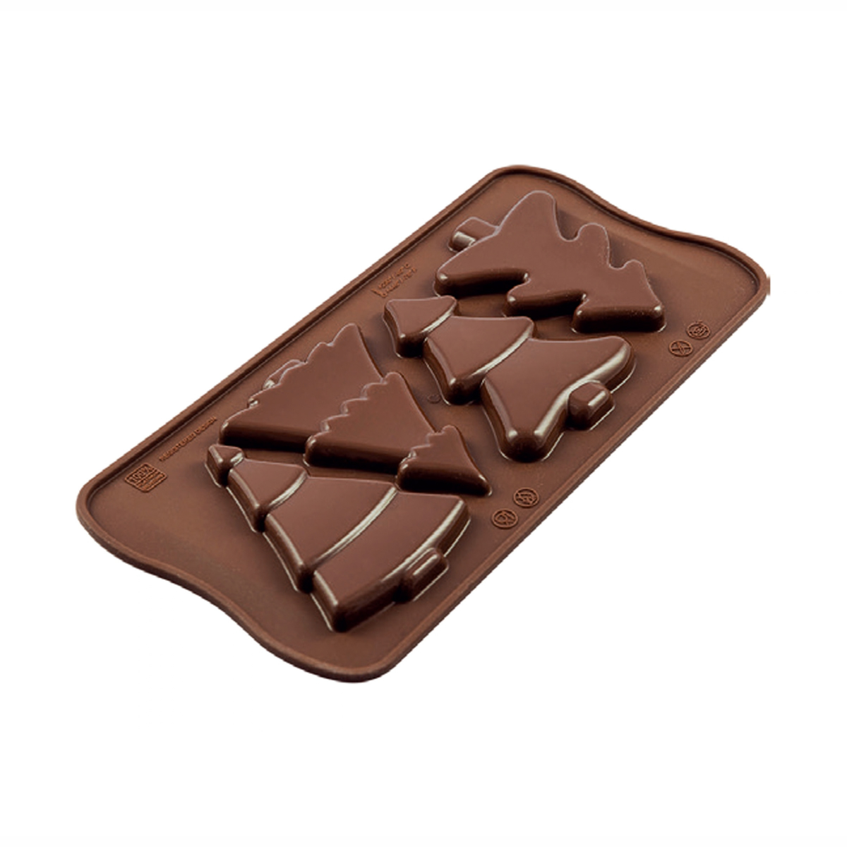 Silikomart - Moule silicone chocolat 4 Sapins Easy Choc 13 ml