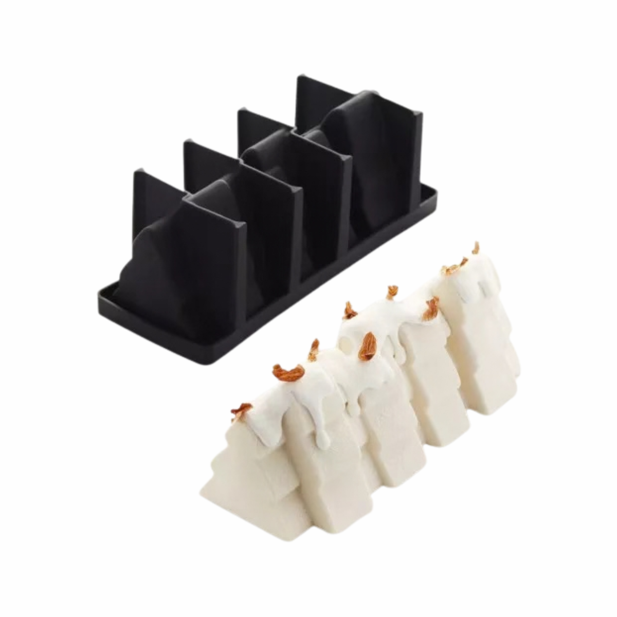 Moule silicone Bûche Noël Forêt  Pavocake 1 L Pavoni 