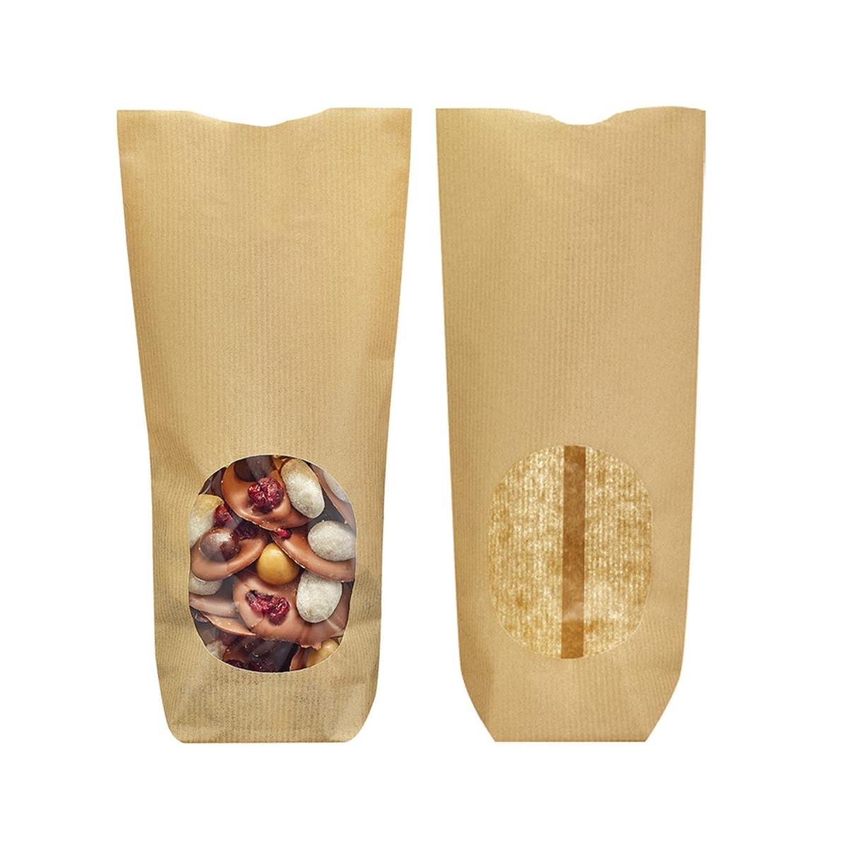 Sac kraft avec fenêtre transparente