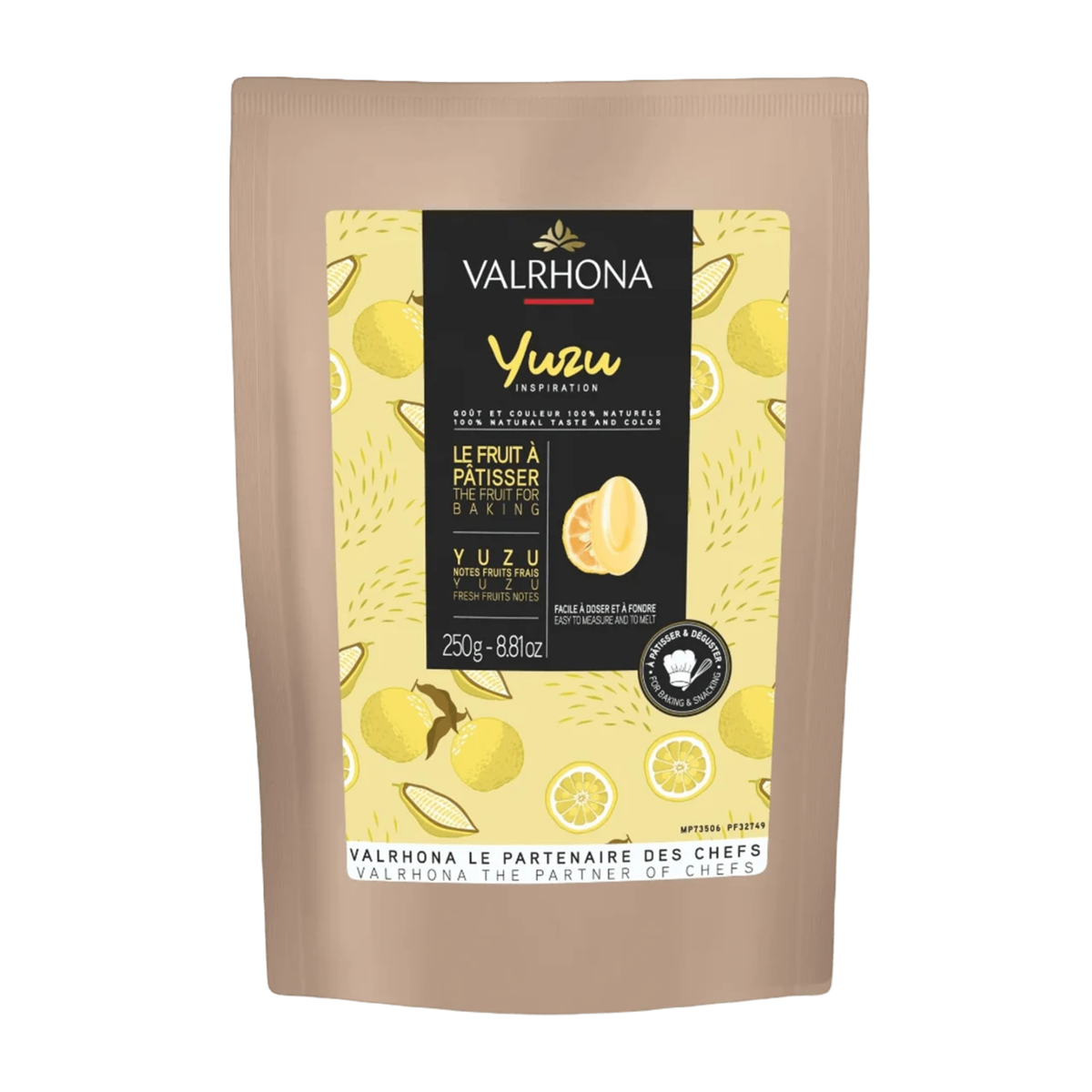 Chocolat de couverture Inspiration Yuzu 250 g Valrhona 