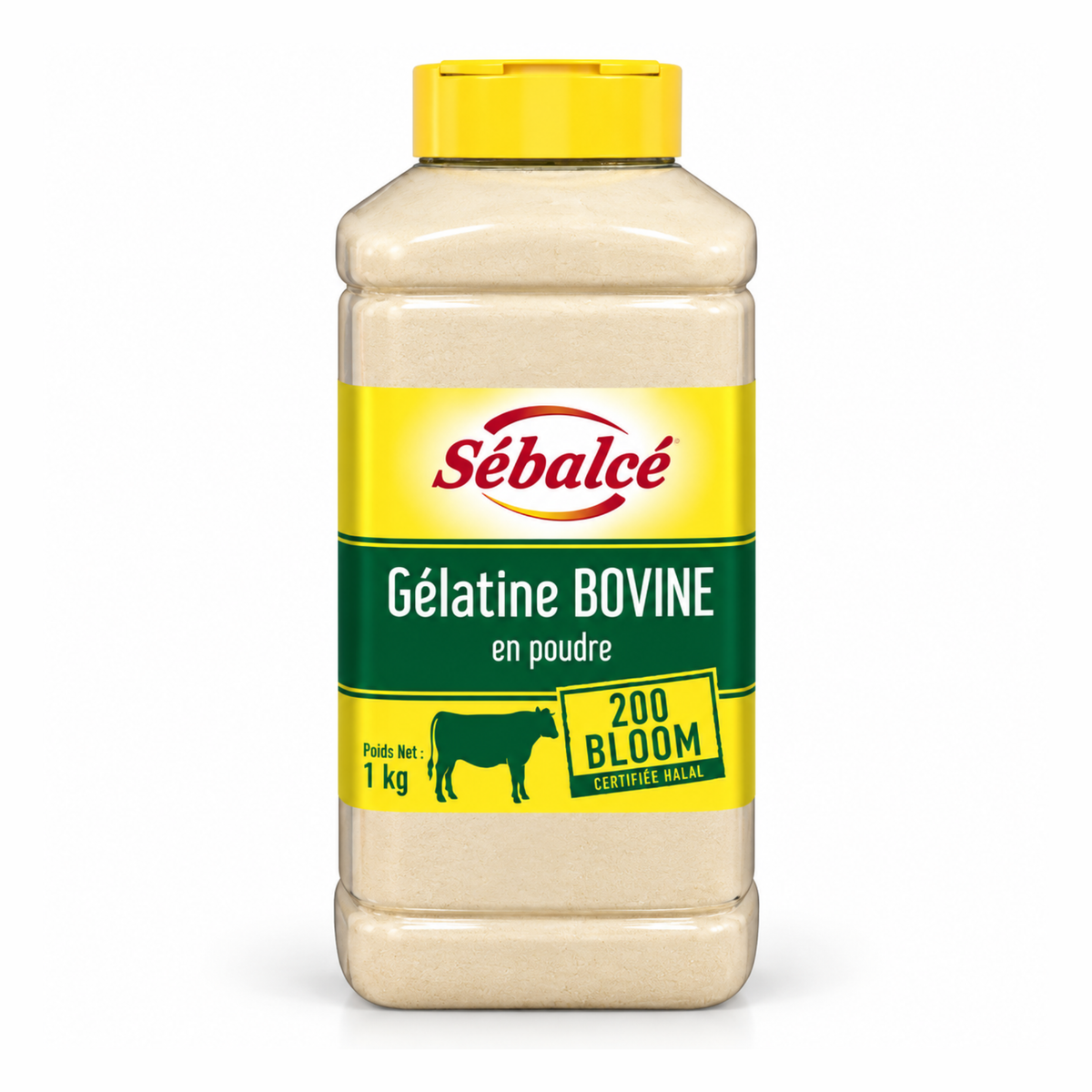Sébalcé - Gélatine Bovine en Poudre 200 Bloom Halal 1 kg