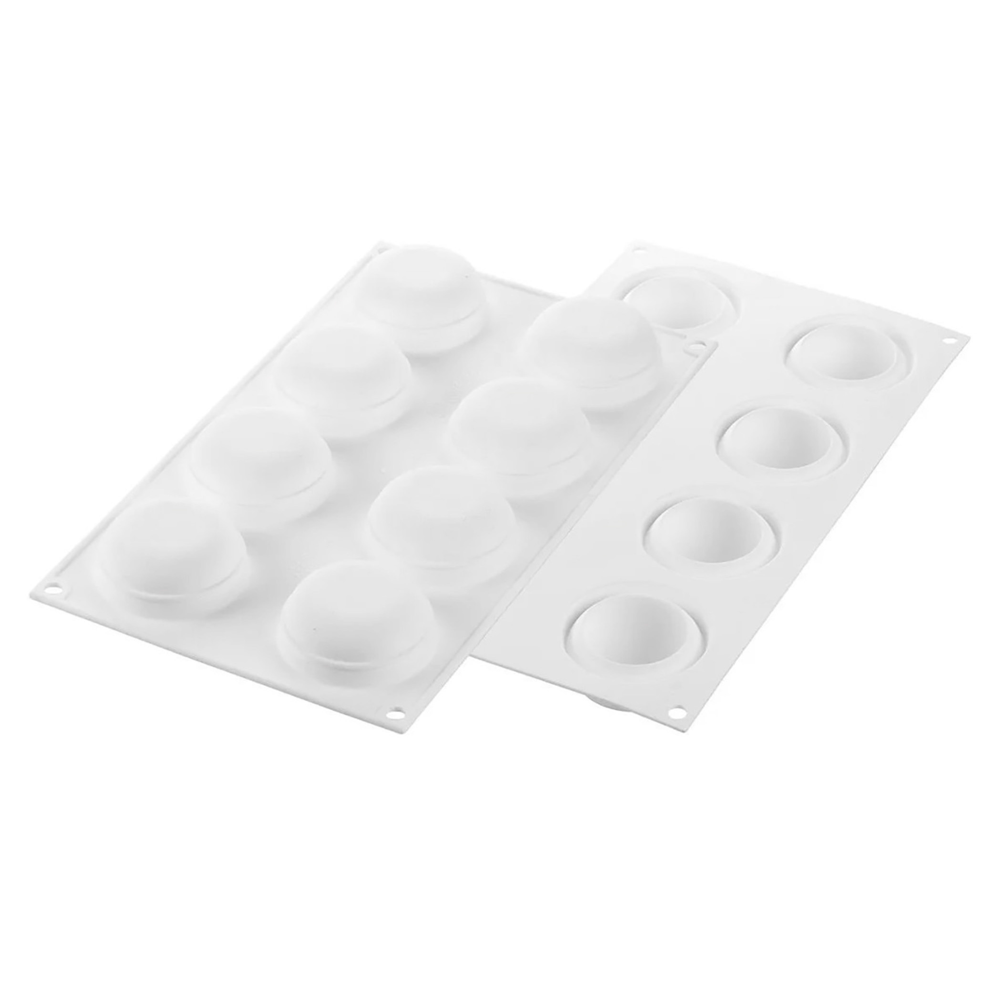 Silikomart - Moule Silicone 8 Ronds Bombés Ode Ø 55 mm