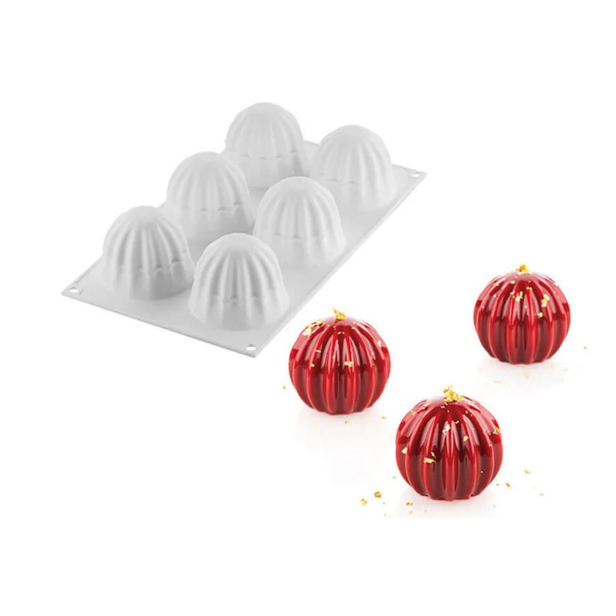 Silikomart - Moule Silicone 6 Sphères Supernova Ø 64 mm
