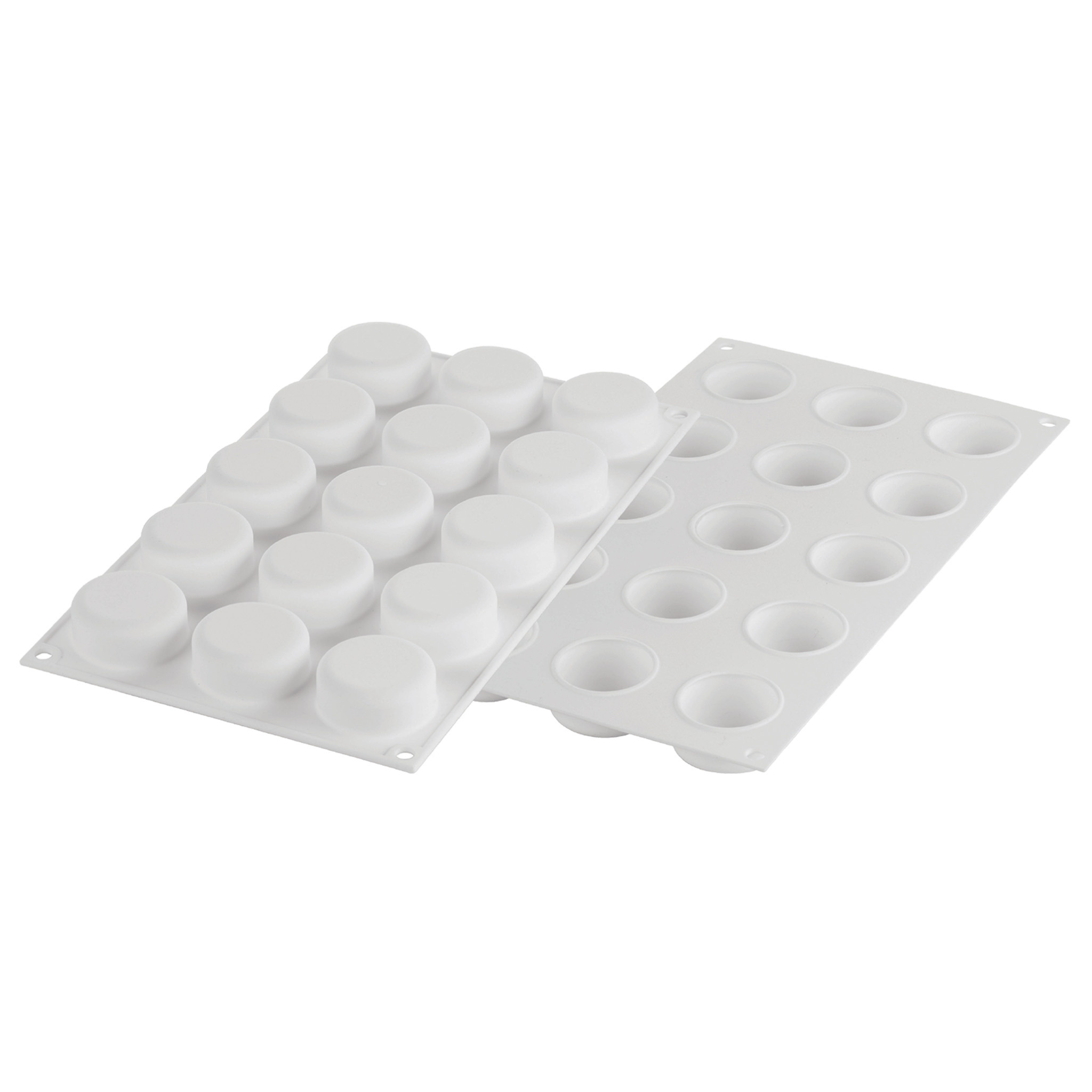 Silikomart - Moule Silicone 15 Ronds Essenziale Ø 45 mm
