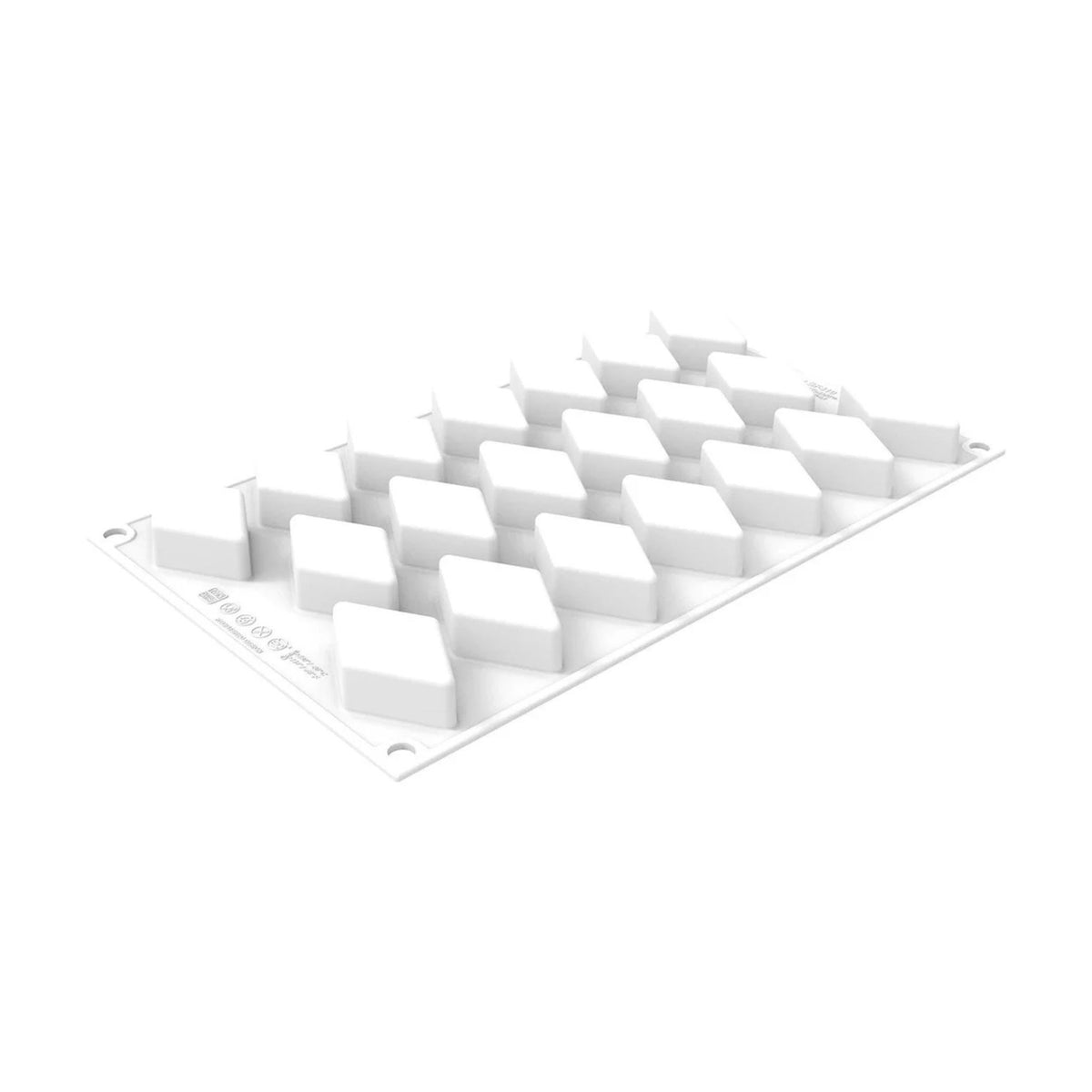 Silikomart - Moule Silicone 20 Losanges  5,3 x 3,3 x H 1,8 cm