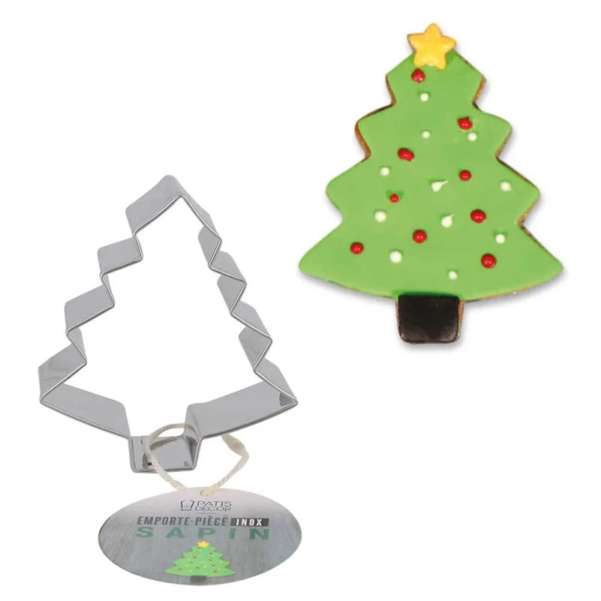 PatisDécor - Emporte-pièce Sapin en Inox