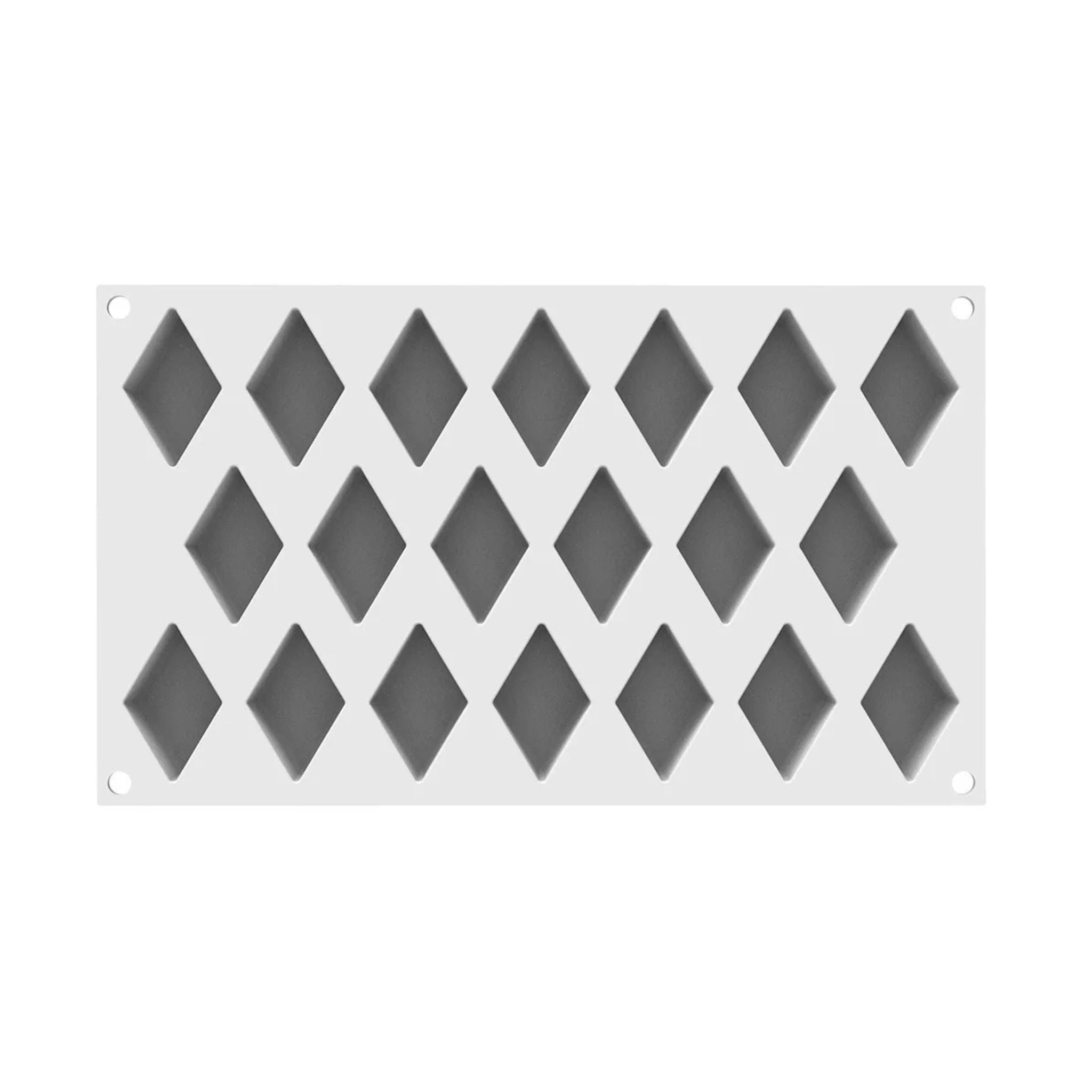 Silikomart - Moule Silicone 20 Losanges  5,3 x 3,3 x H 1,8 cm