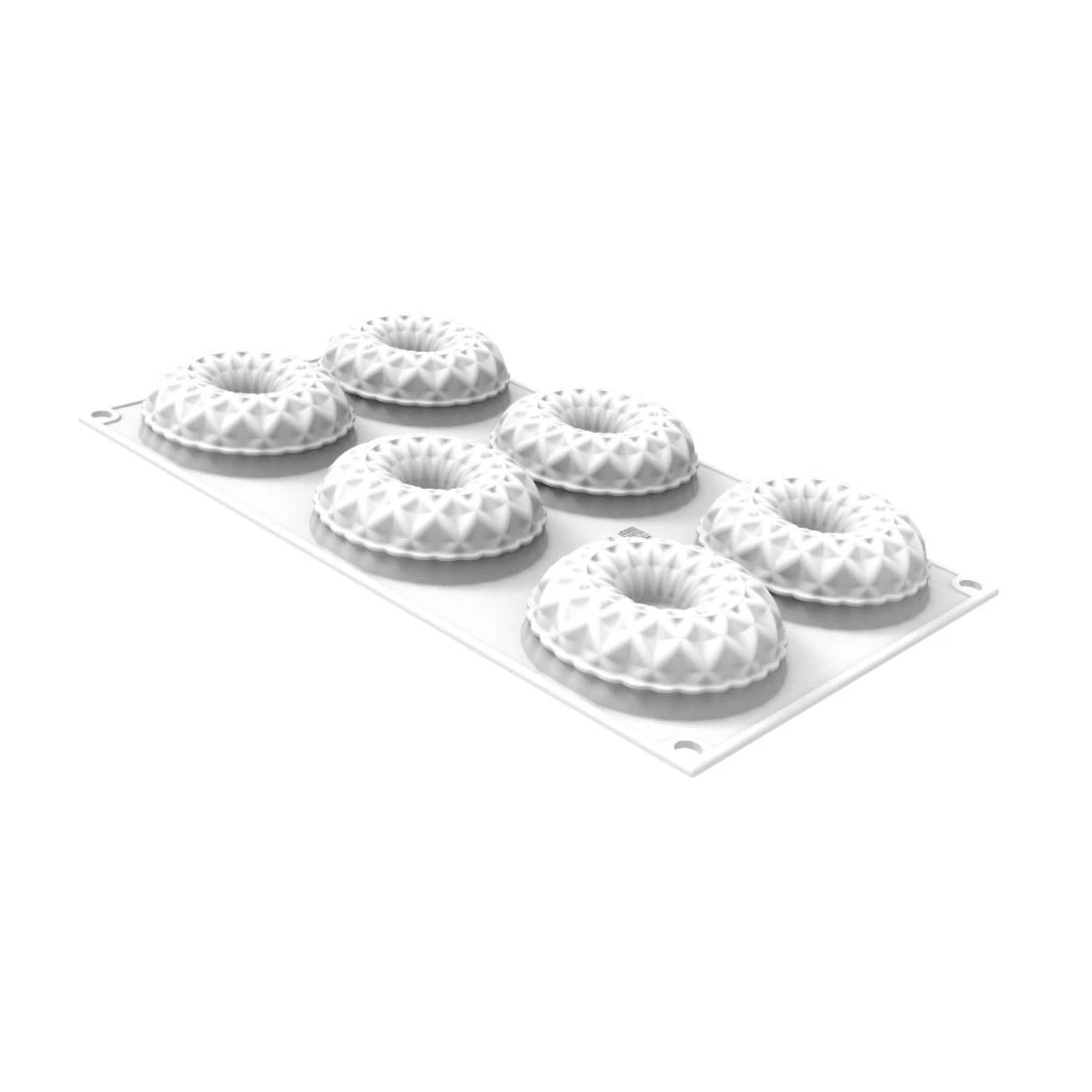 Silikomart - Moule Silicone Kaleido Ø 7,5 x H 2,5 cm (x6)