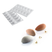 Silikomart - Moule Silicone 12 Queneles 63 x 29 mm