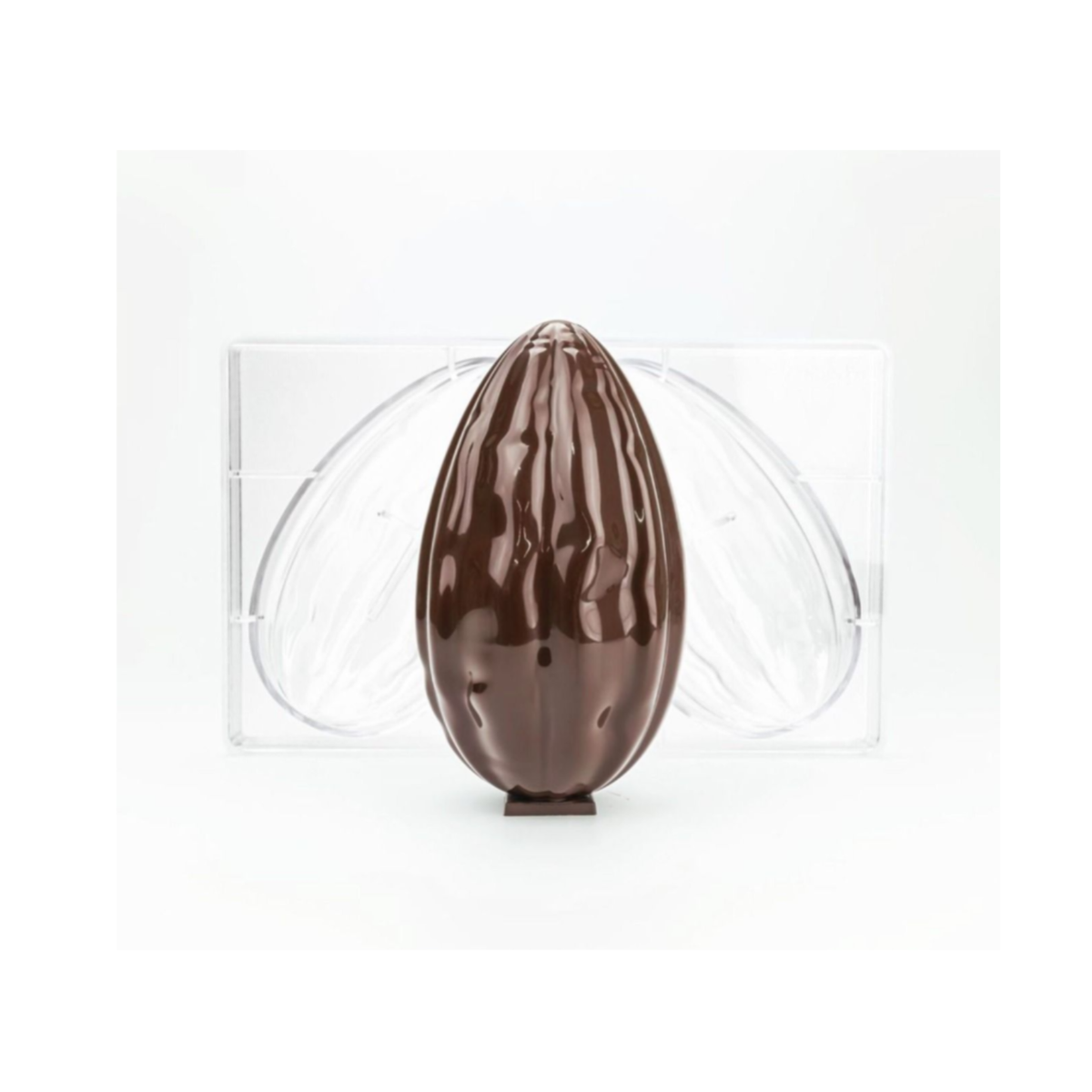 Moule à chocolat œuf de Pâques effet strié en relief
