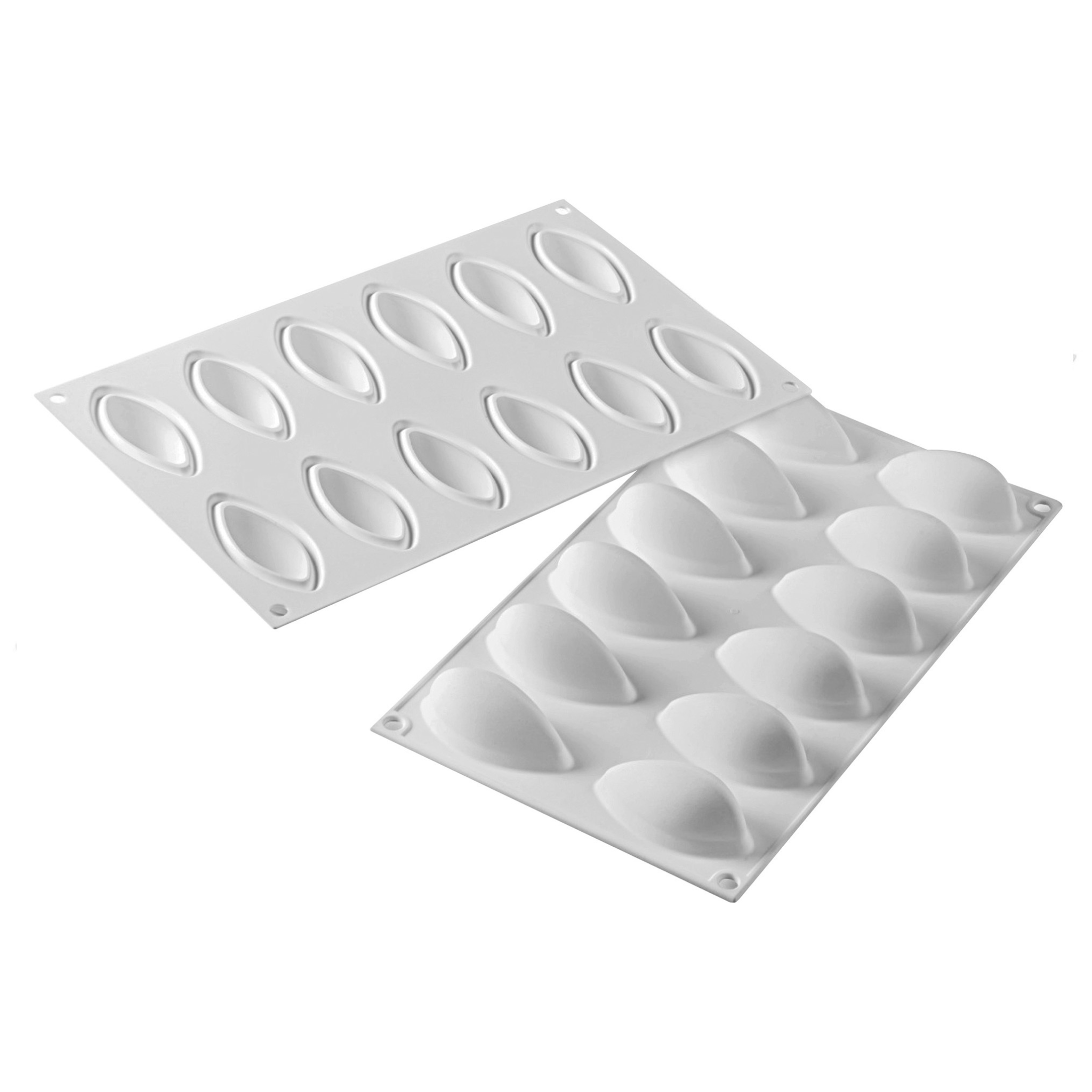 Silikomart - Moule Silicone 12 Queneles 63 x 29 mm