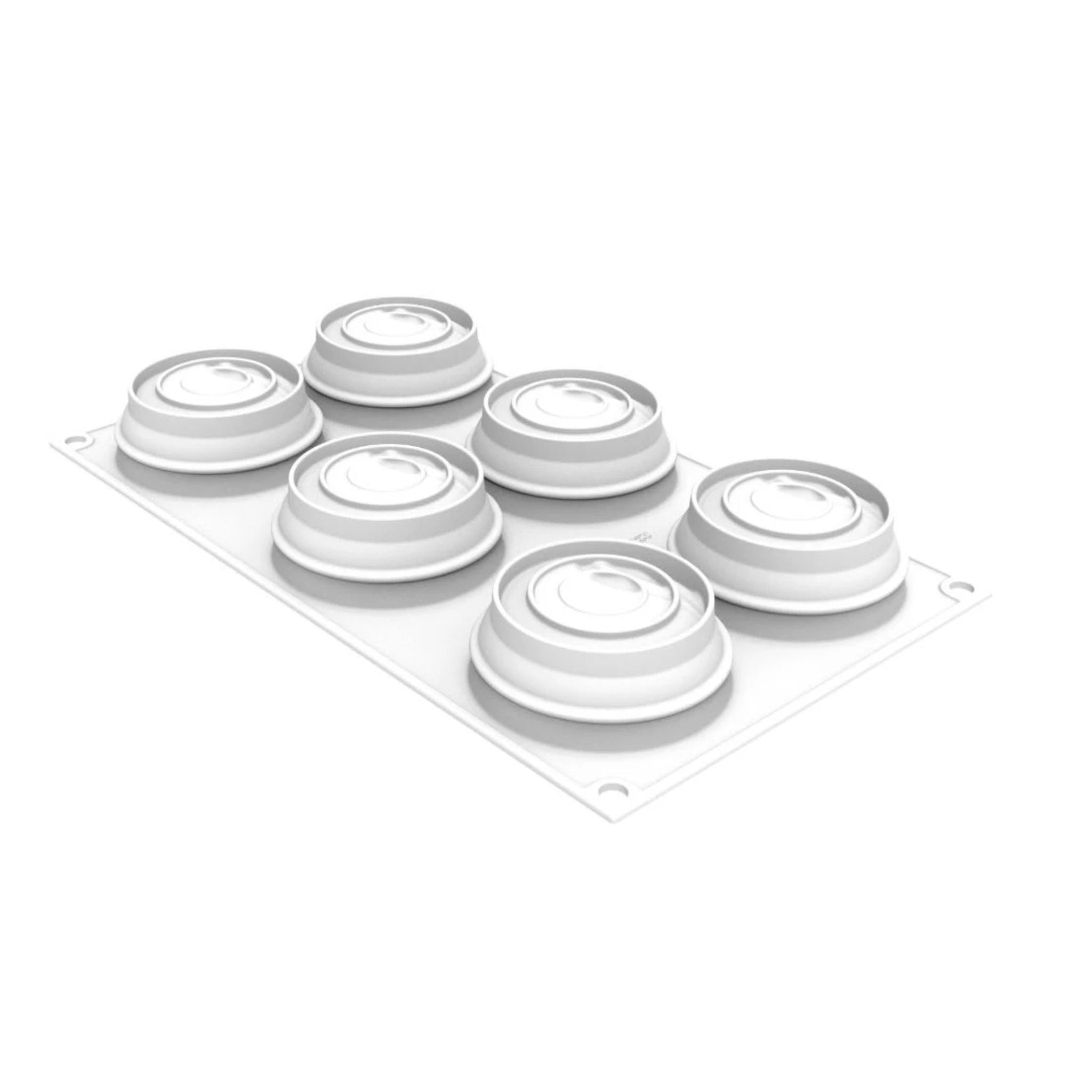 Silikomart - Moule Silicone Océan Ø 7 x H 3 cm (x6)