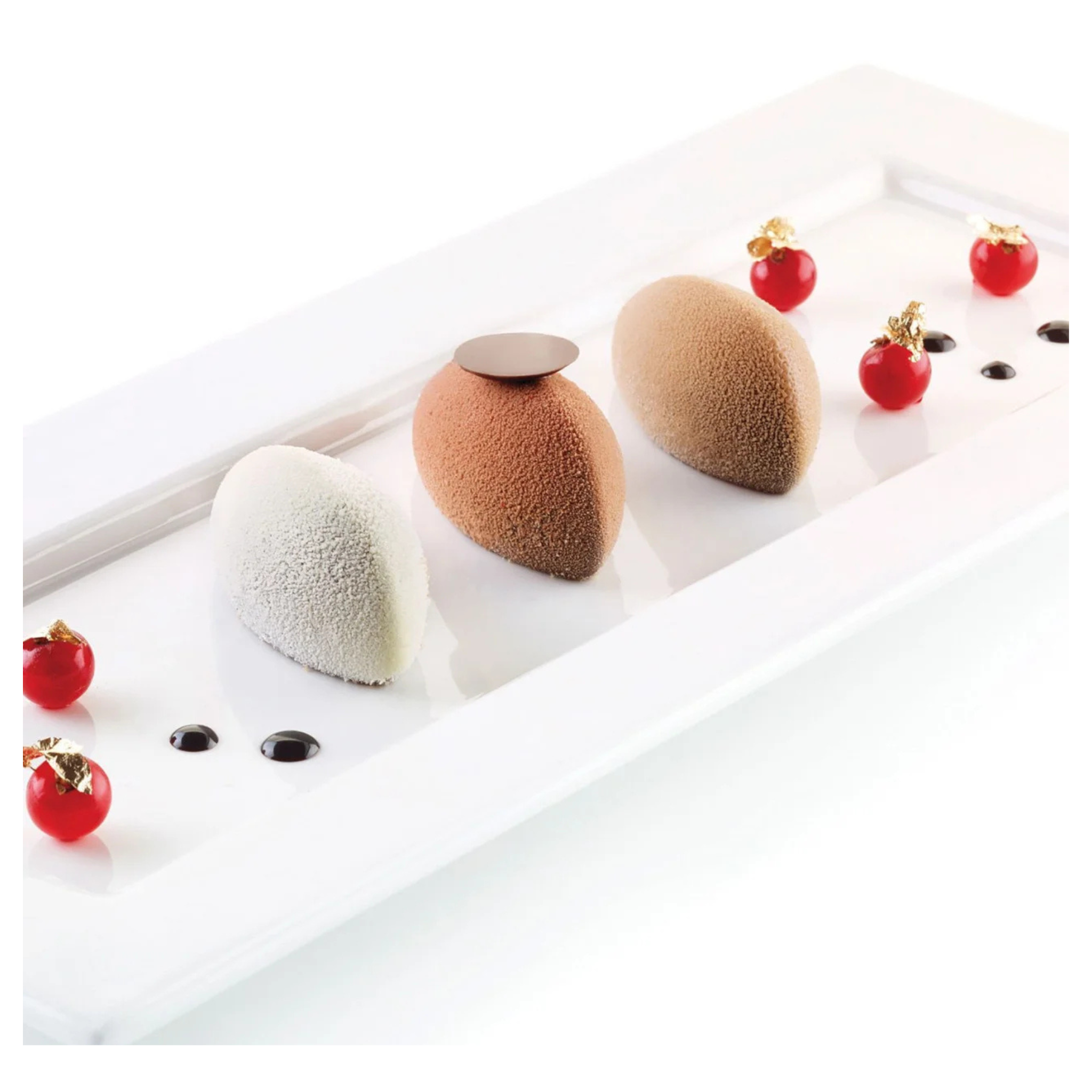 Silikomart - Moule Silicone 12 Queneles 63 x 29 mm