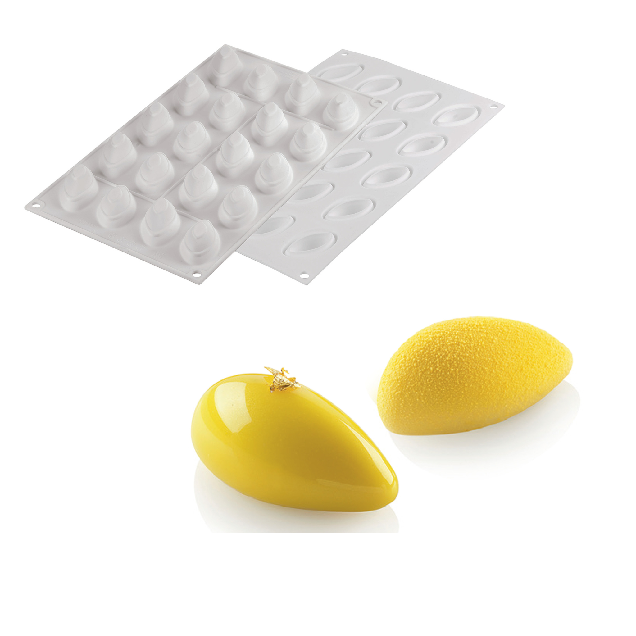 Silikomart - Moule Silicone 20 mini Queneles 44 x 21 mm